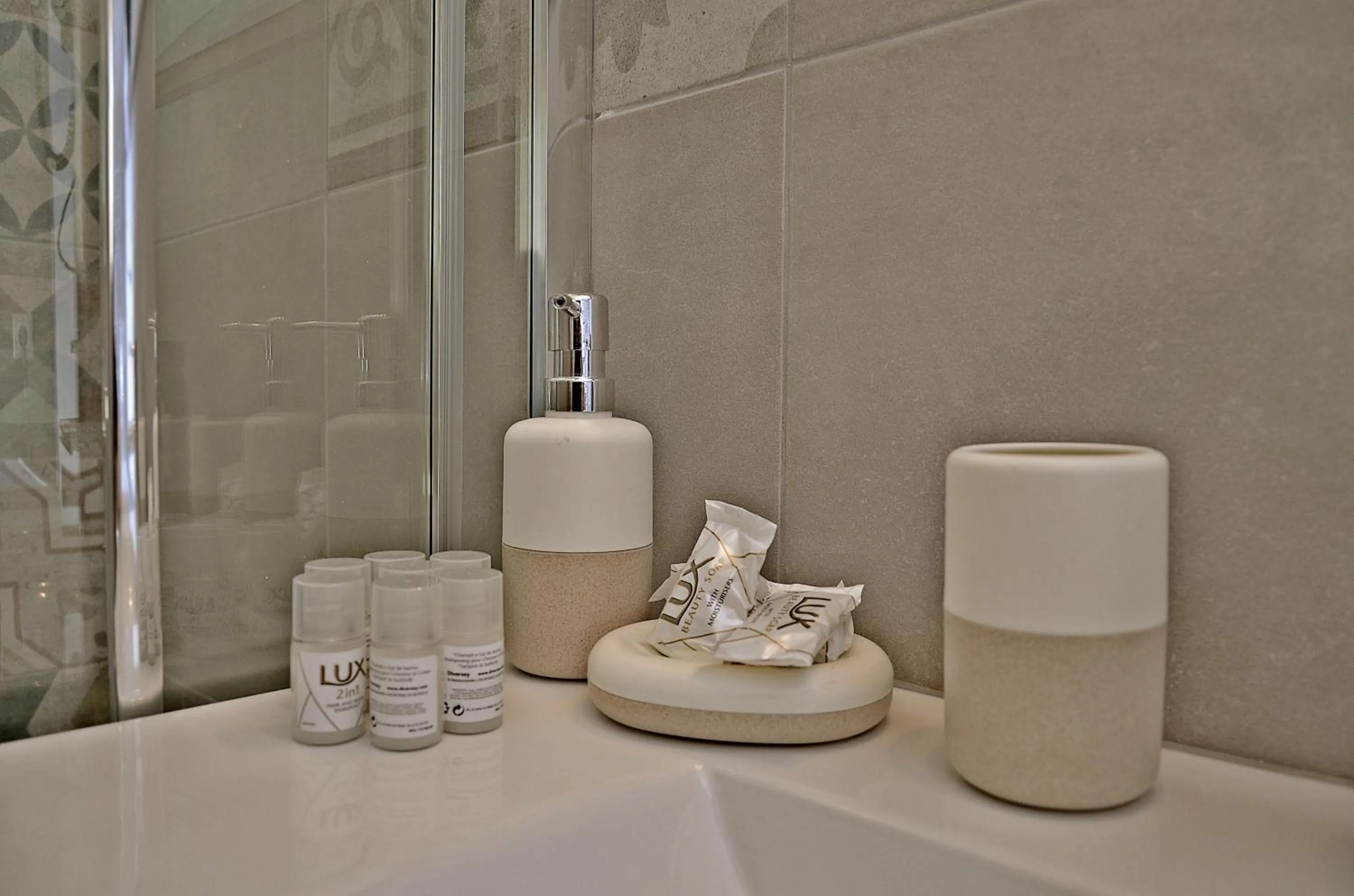 Bathroom in Mastiha Villas in Town