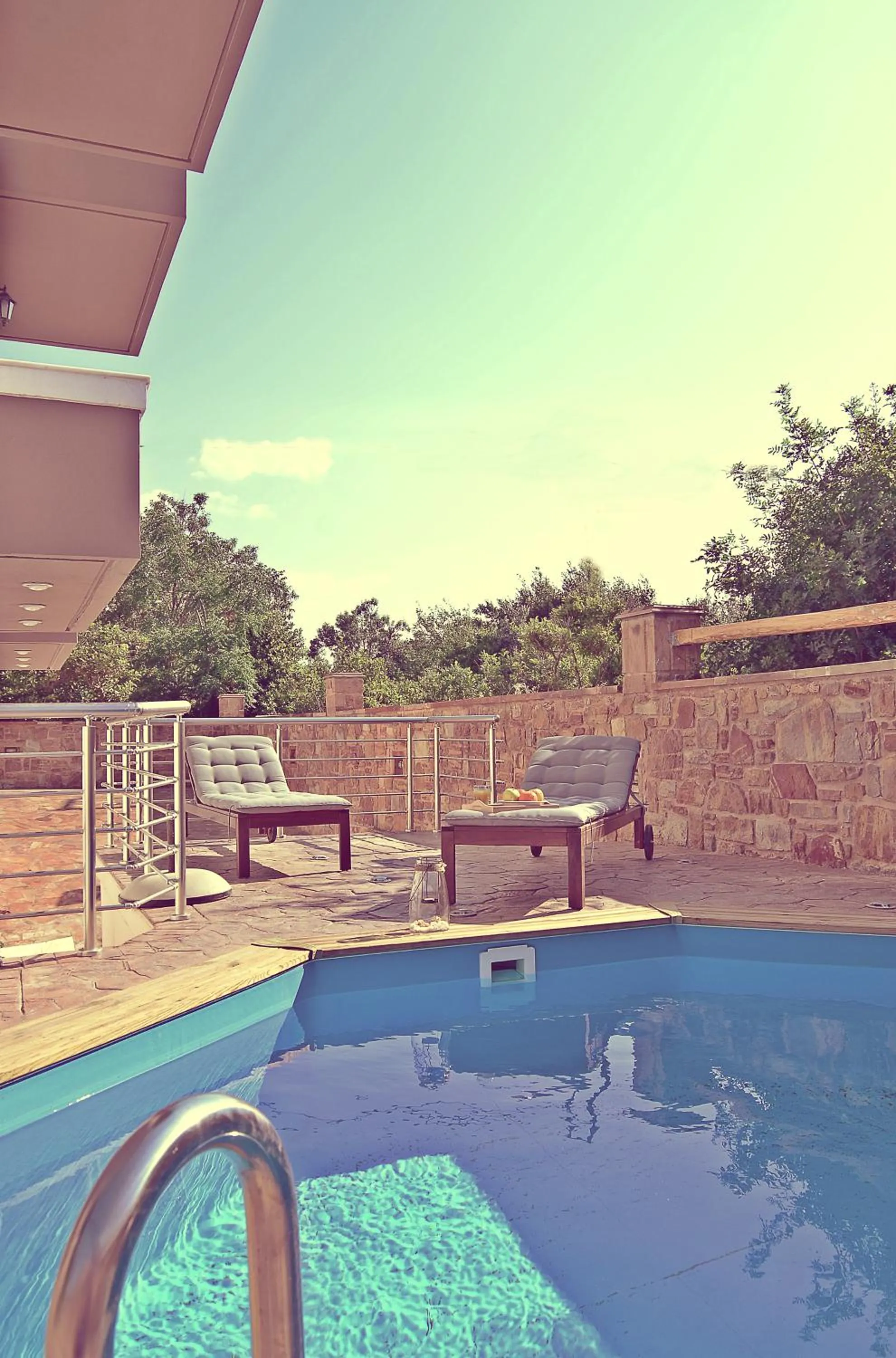 Swimming pool in Mastiha Villas in Town