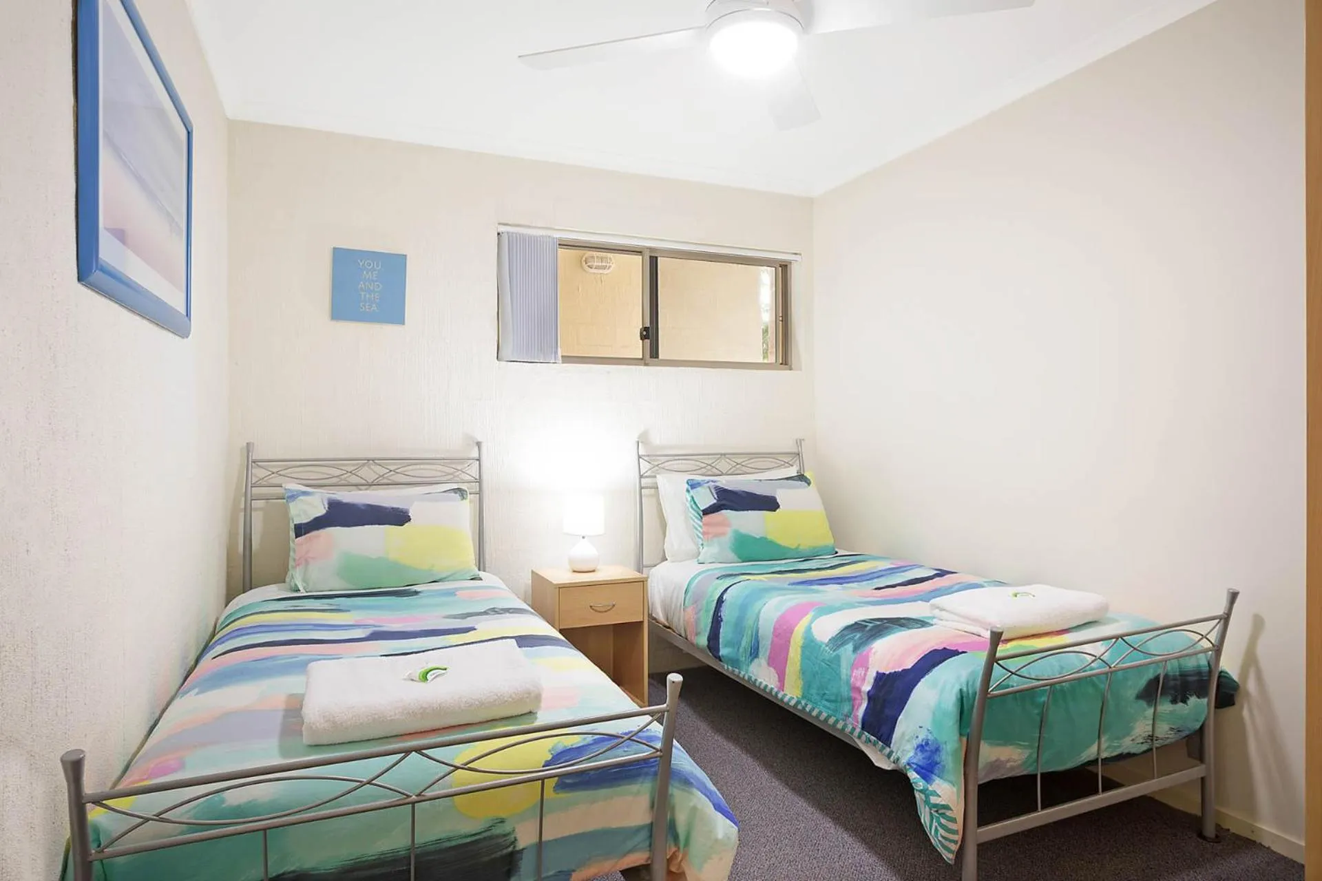 Bedroom, Bed in Sails Luxury Apartments Merimbula
