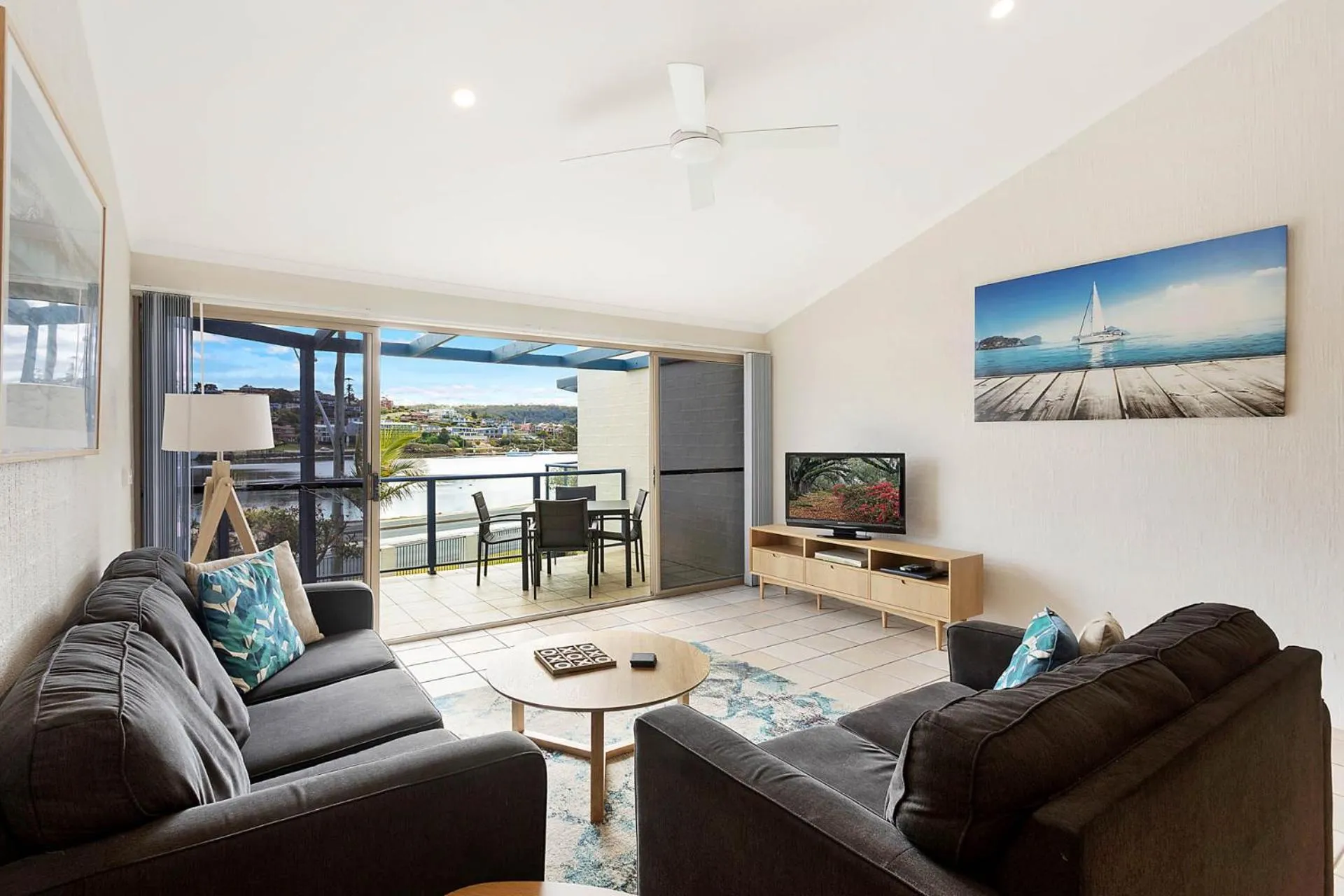 Living room in Sails Luxury Apartments Merimbula