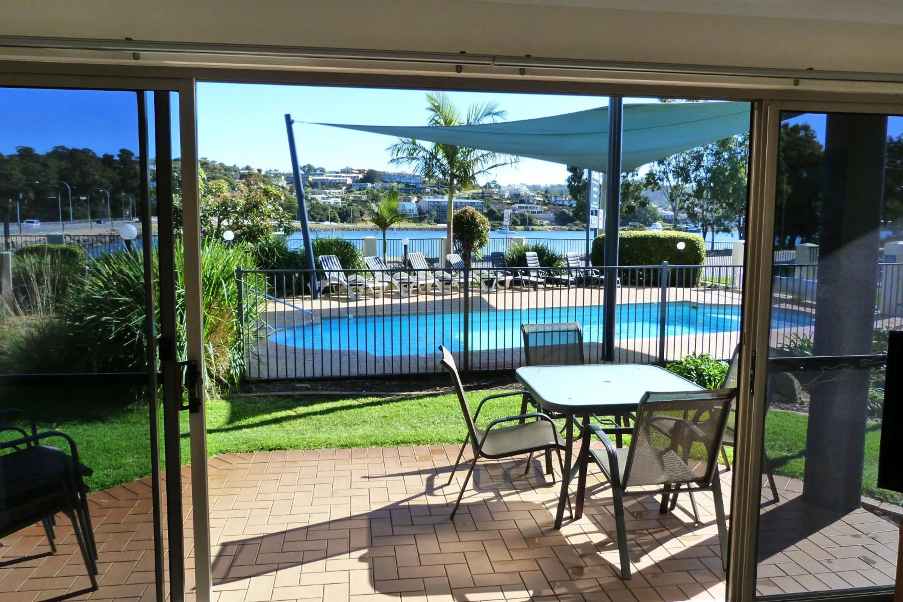 City view in Sails Luxury Apartments Merimbula