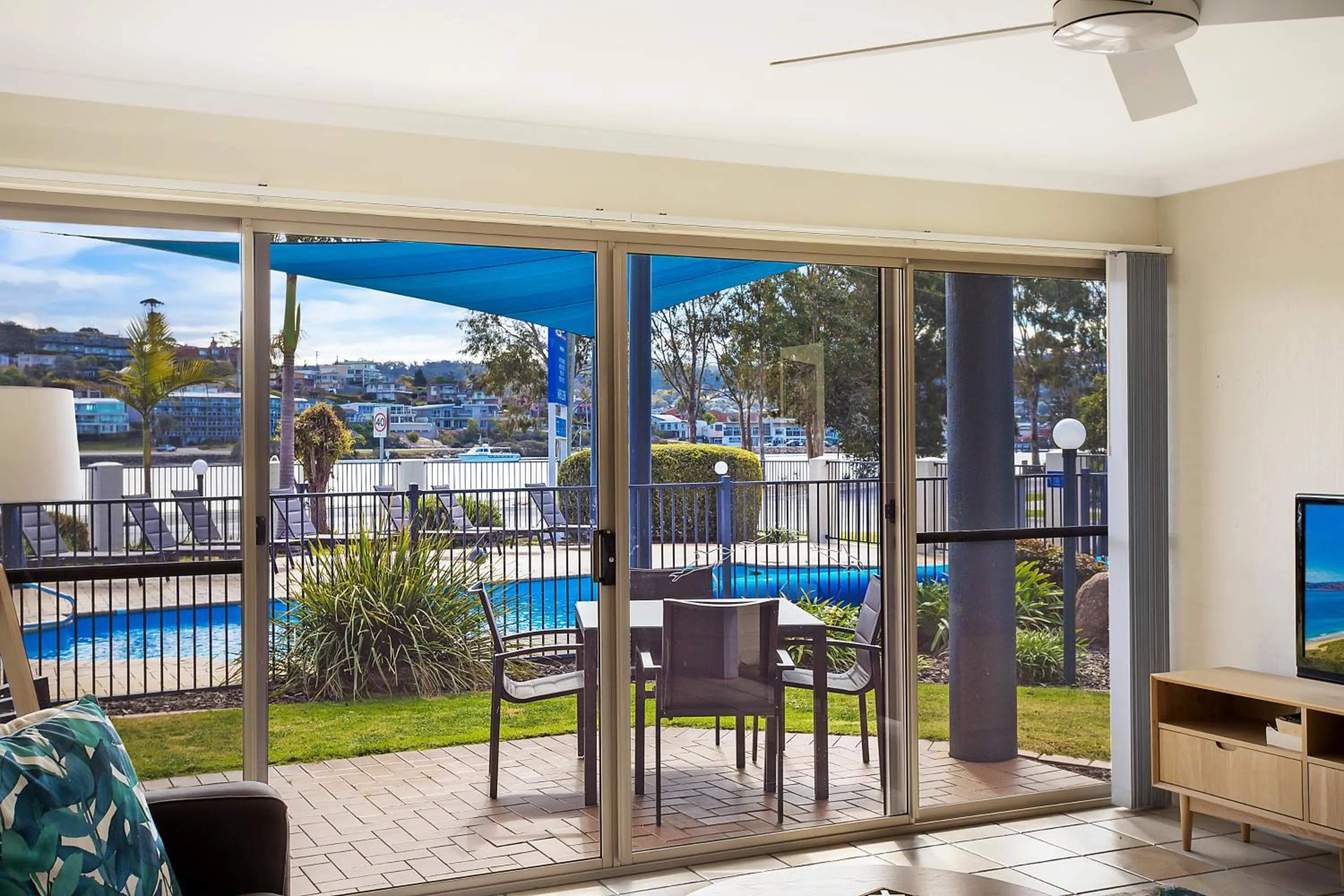 Balcony/Terrace in Sails Luxury Apartments Merimbula