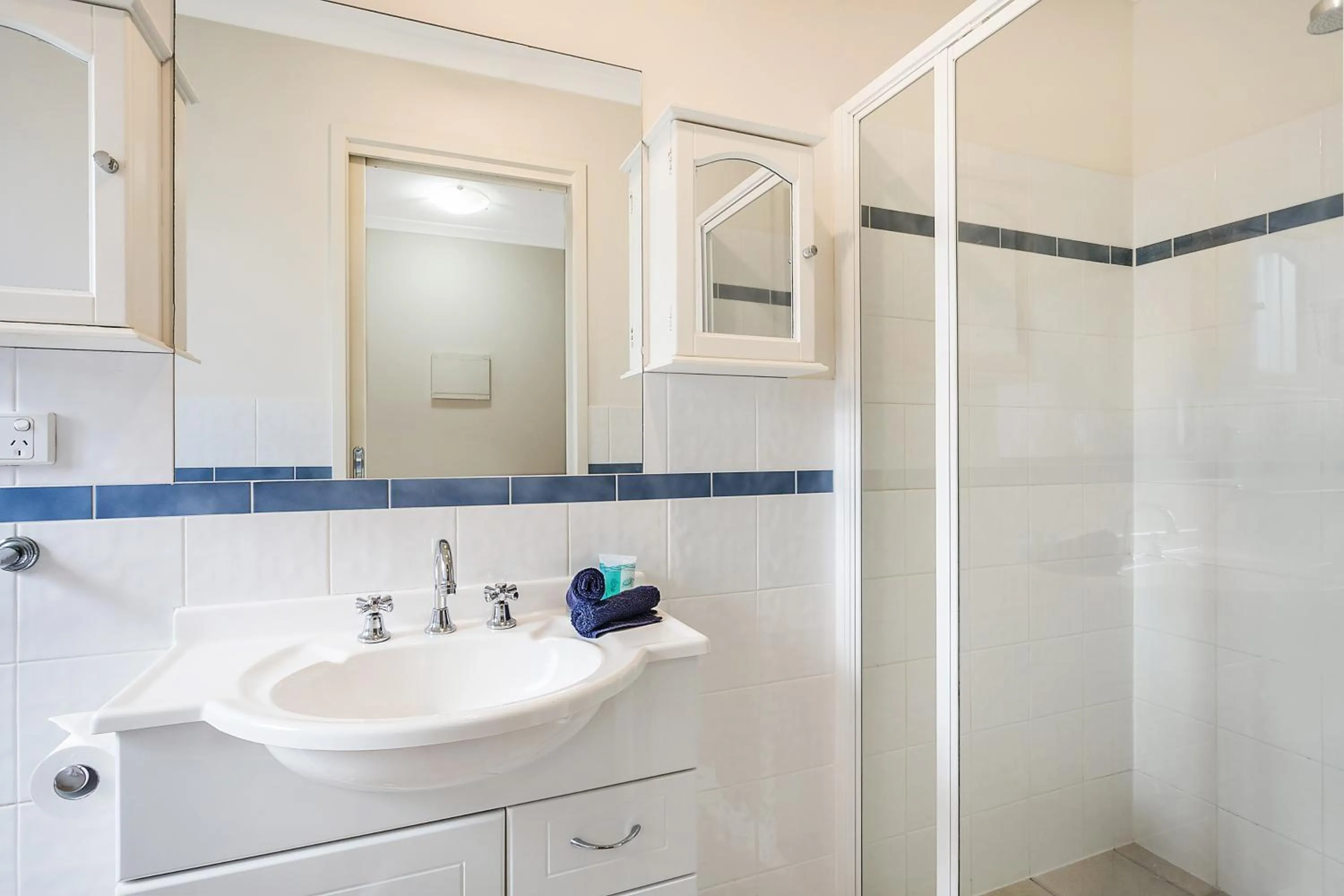 Shower in Sails Luxury Apartments Merimbula