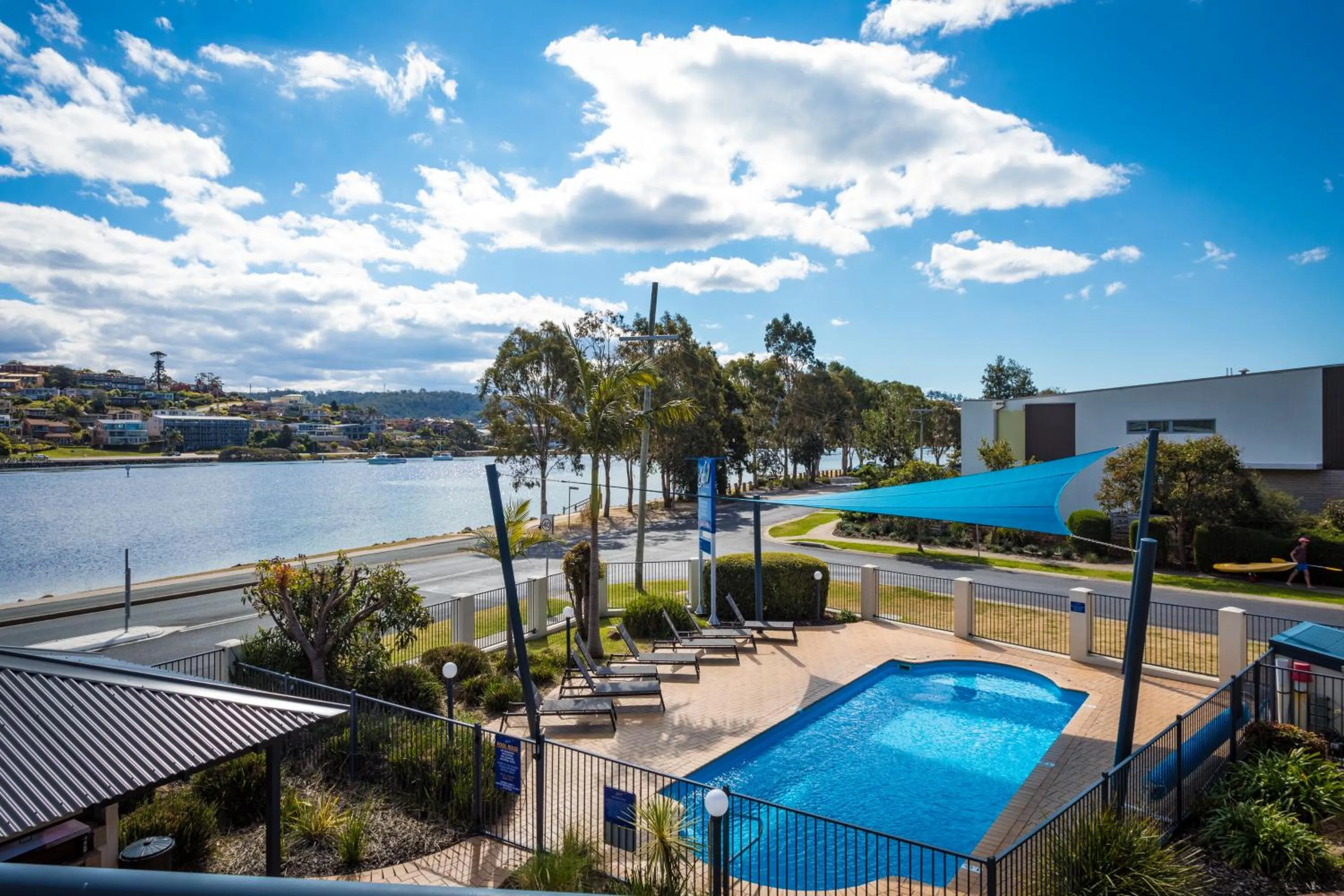 Lake view in Sails Luxury Apartments Merimbula