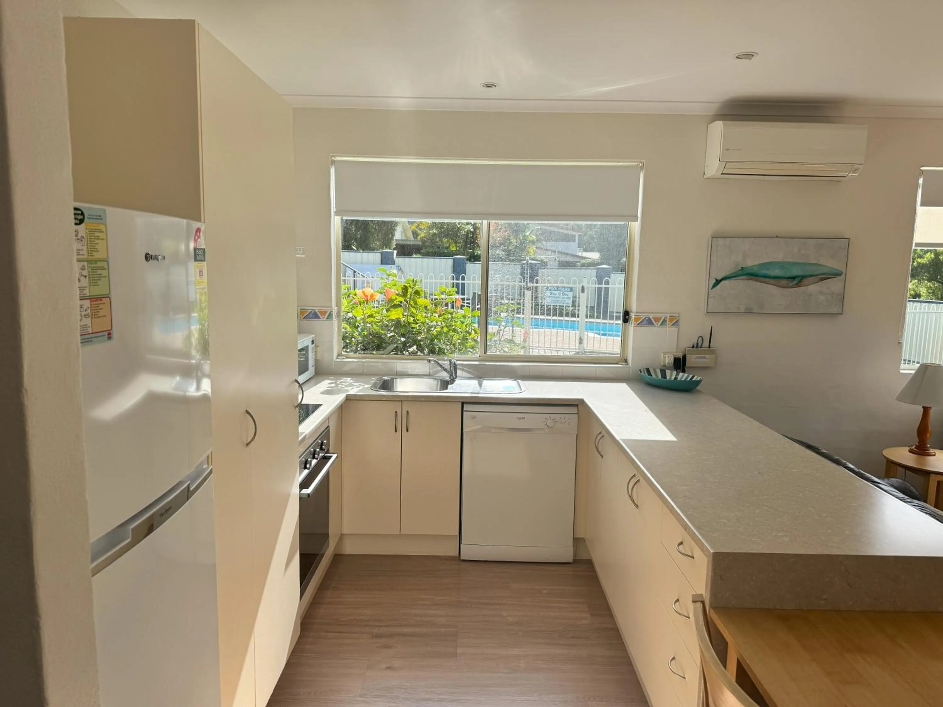 kitchen in BlueWater Apartments