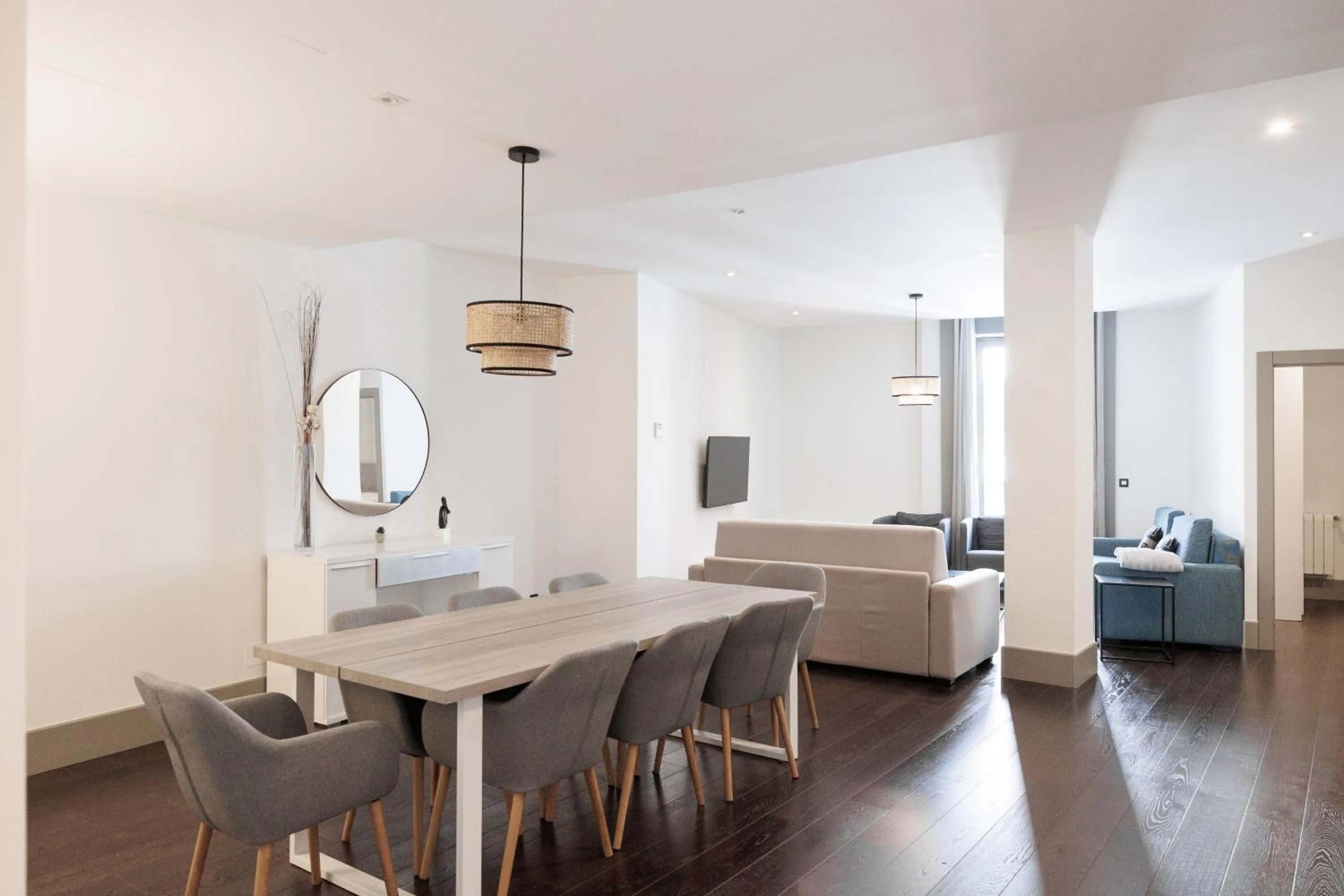 Living room in Slow Suites Gran Vía