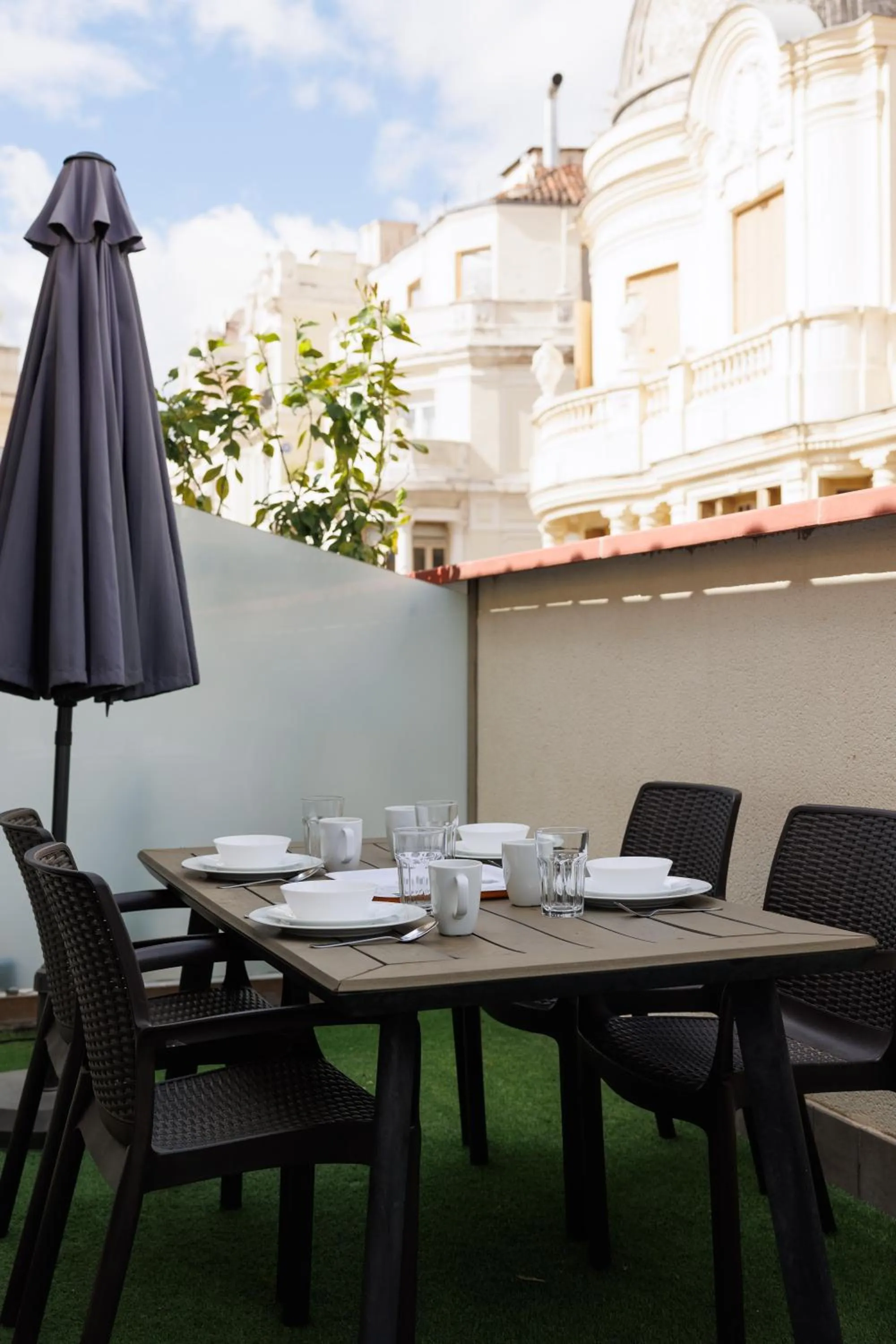 Balcony/Terrace in Slow Suites Gran Vía