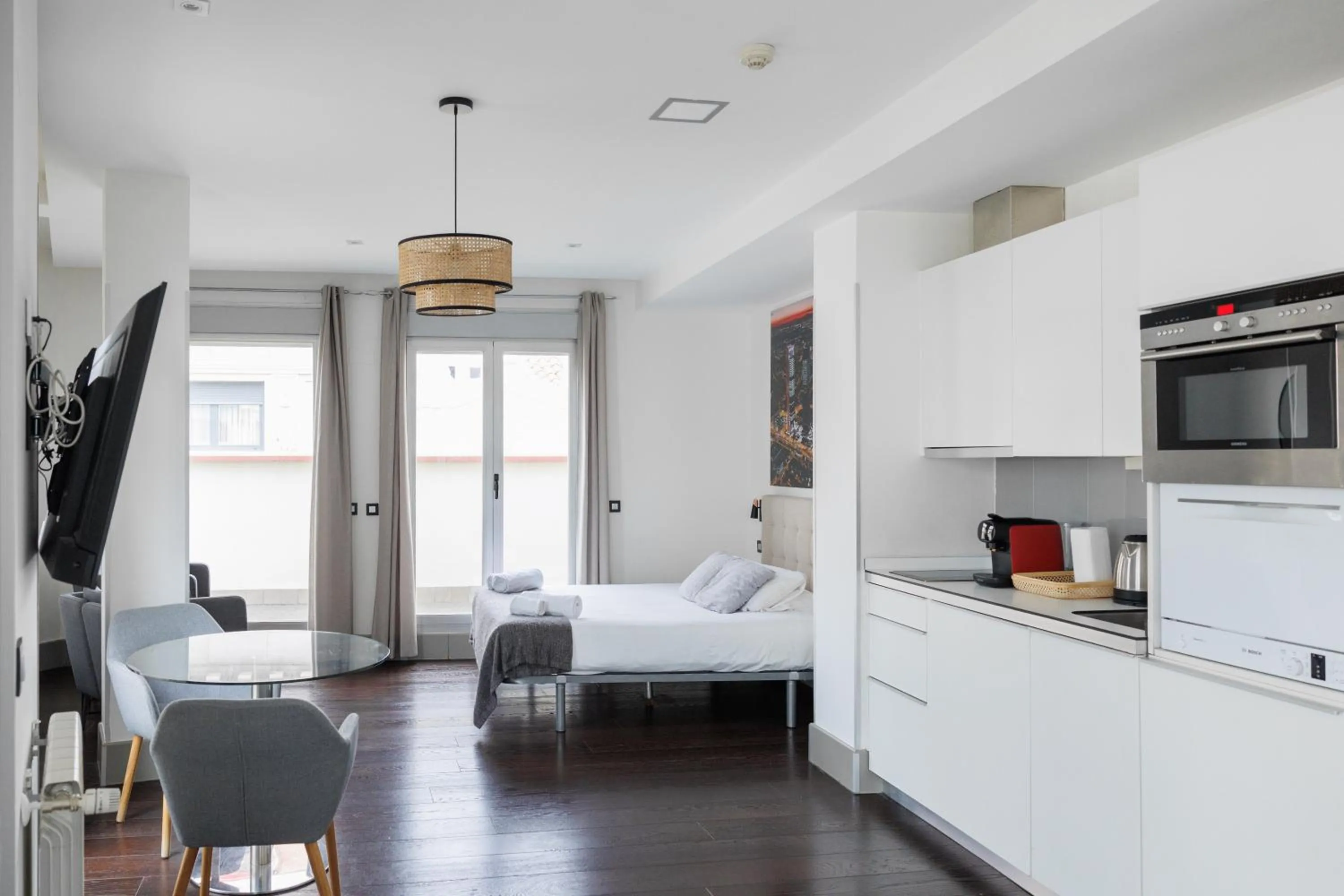 Living room in Slow Suites Gran Vía
