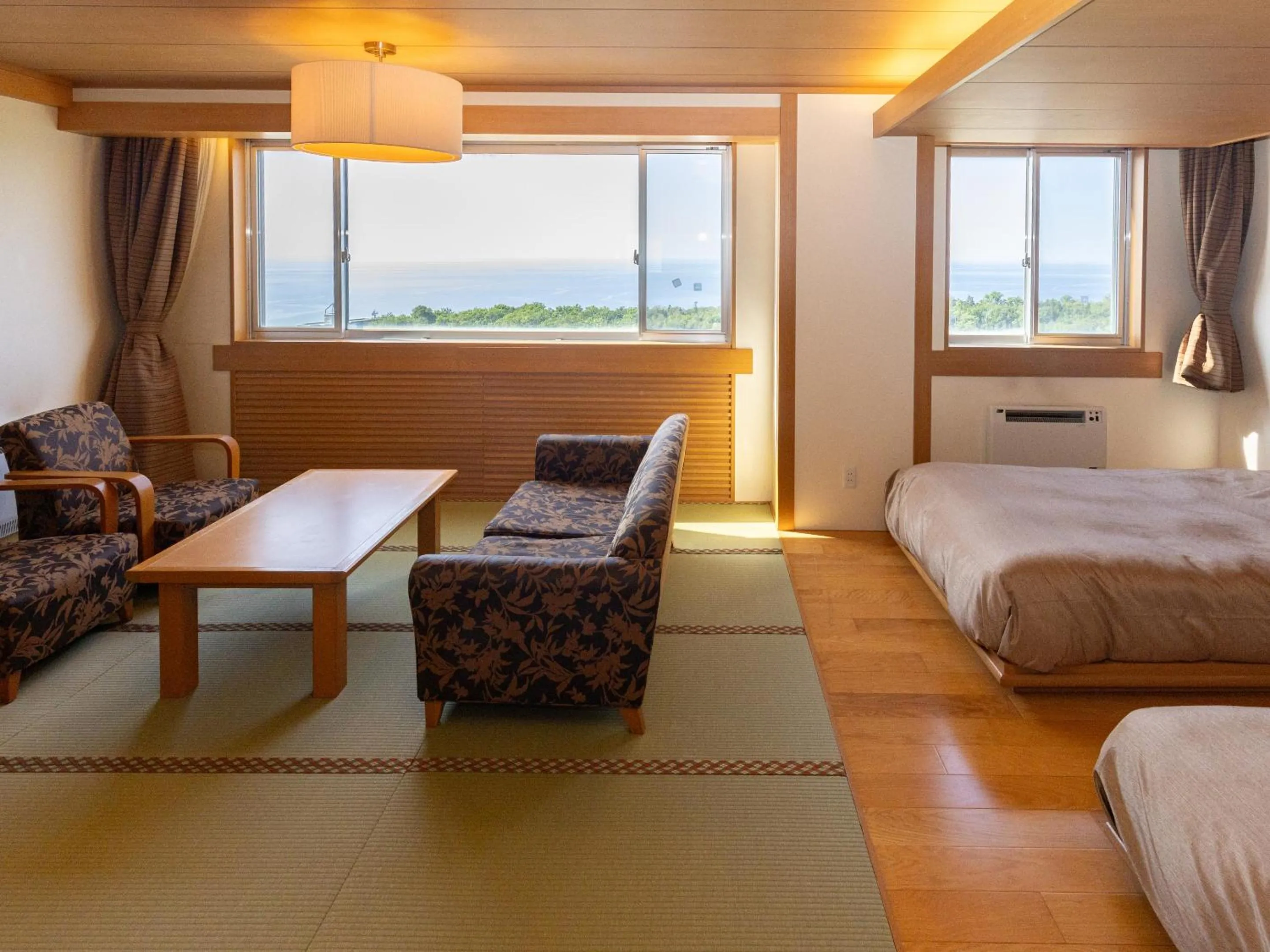 View (from property/room), Bed in Shiretoko Daiichi Hotel