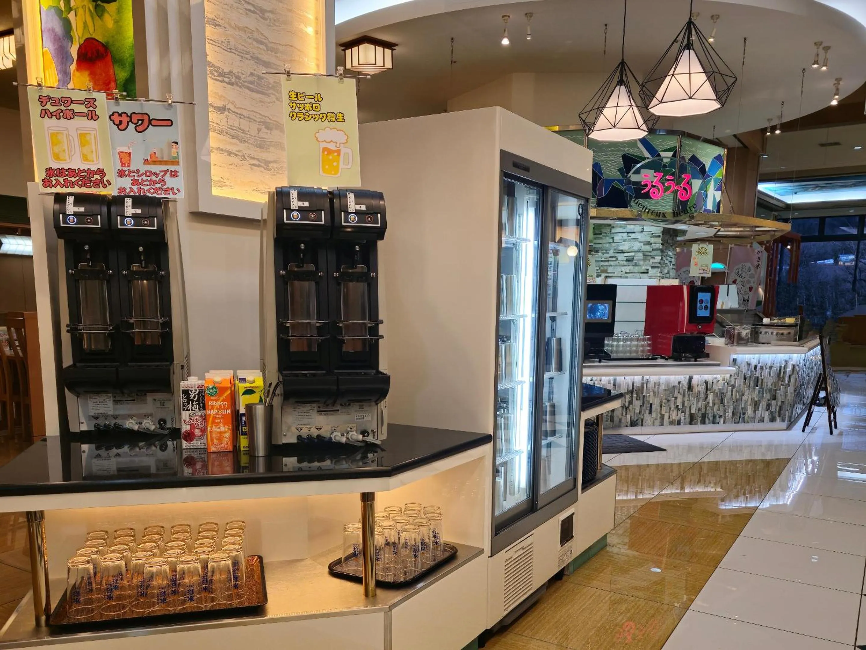 Food and drinks in Shiretoko Daiichi Hotel