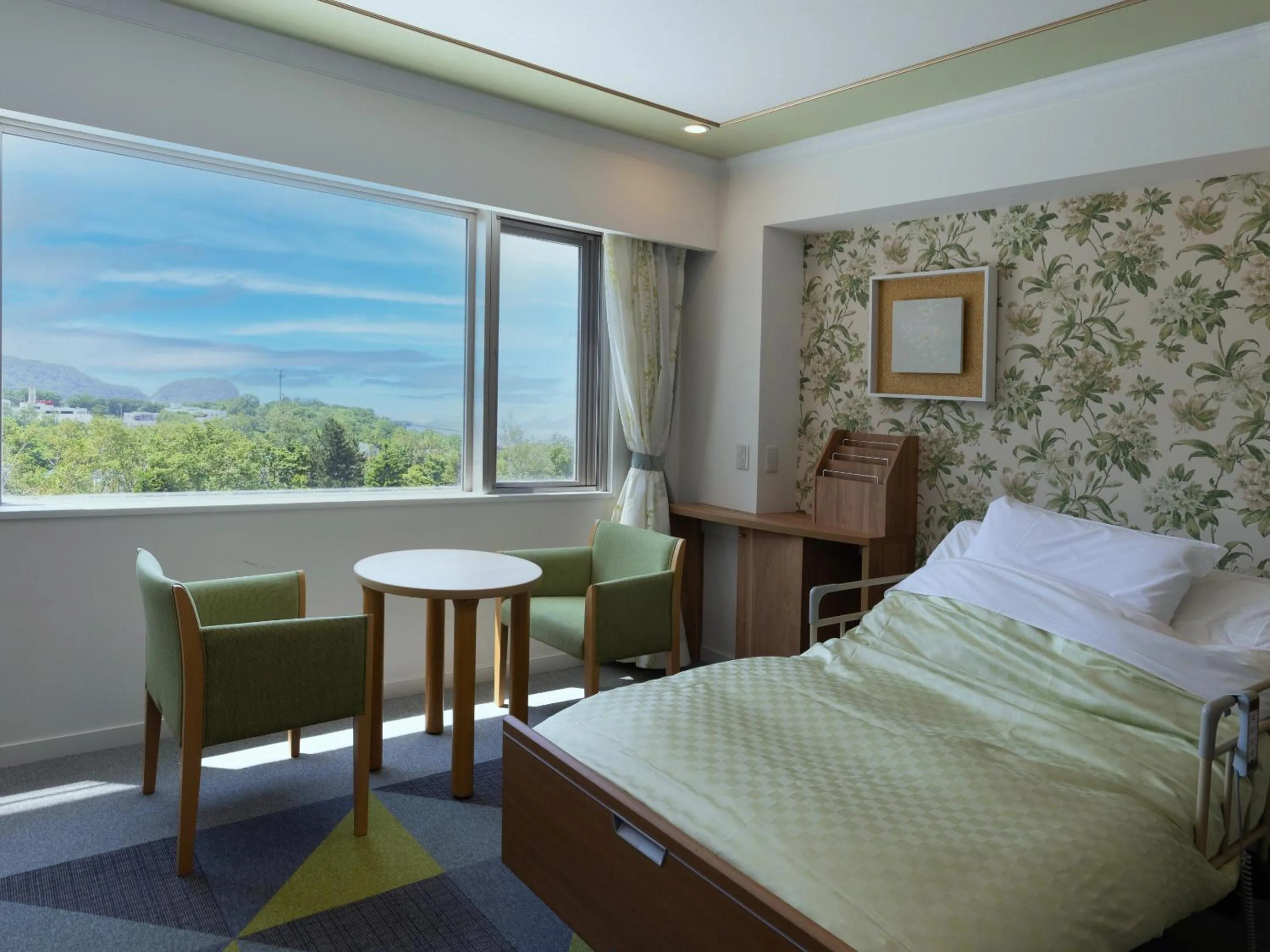 View (from property/room), Bed in Shiretoko Daiichi Hotel