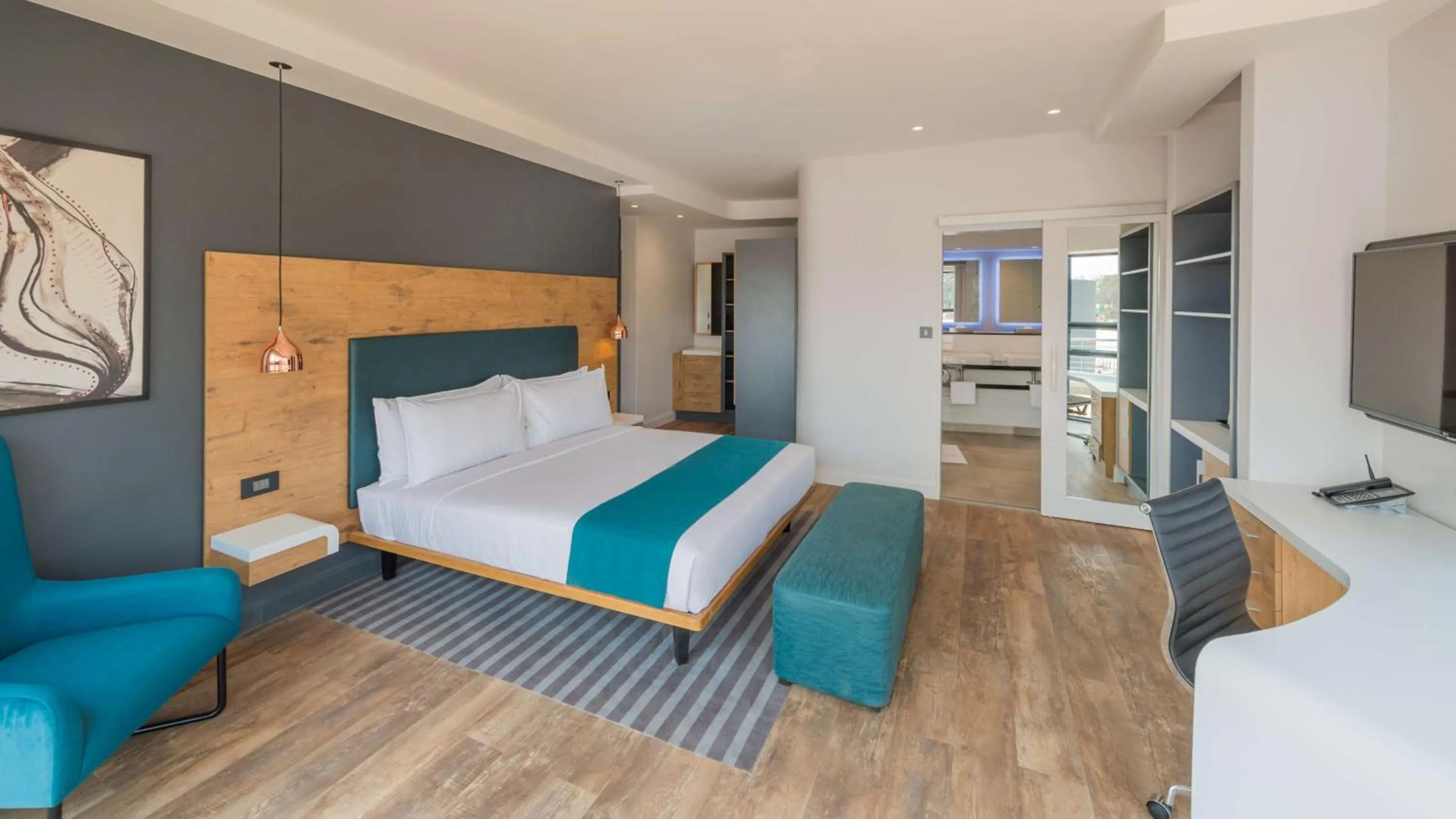 Seating area, Bed in Garden Court Kitwe