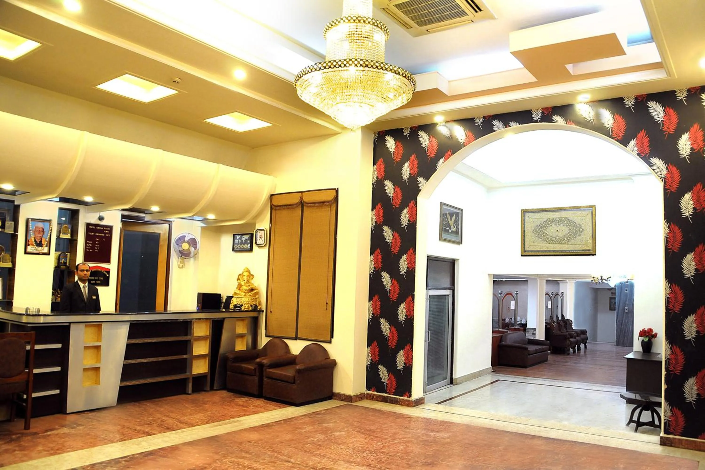 Lobby or reception in Hotel Ganga Ratan