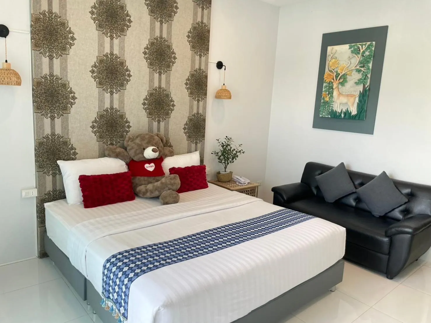 Bed in Baan Yamoo Ranong