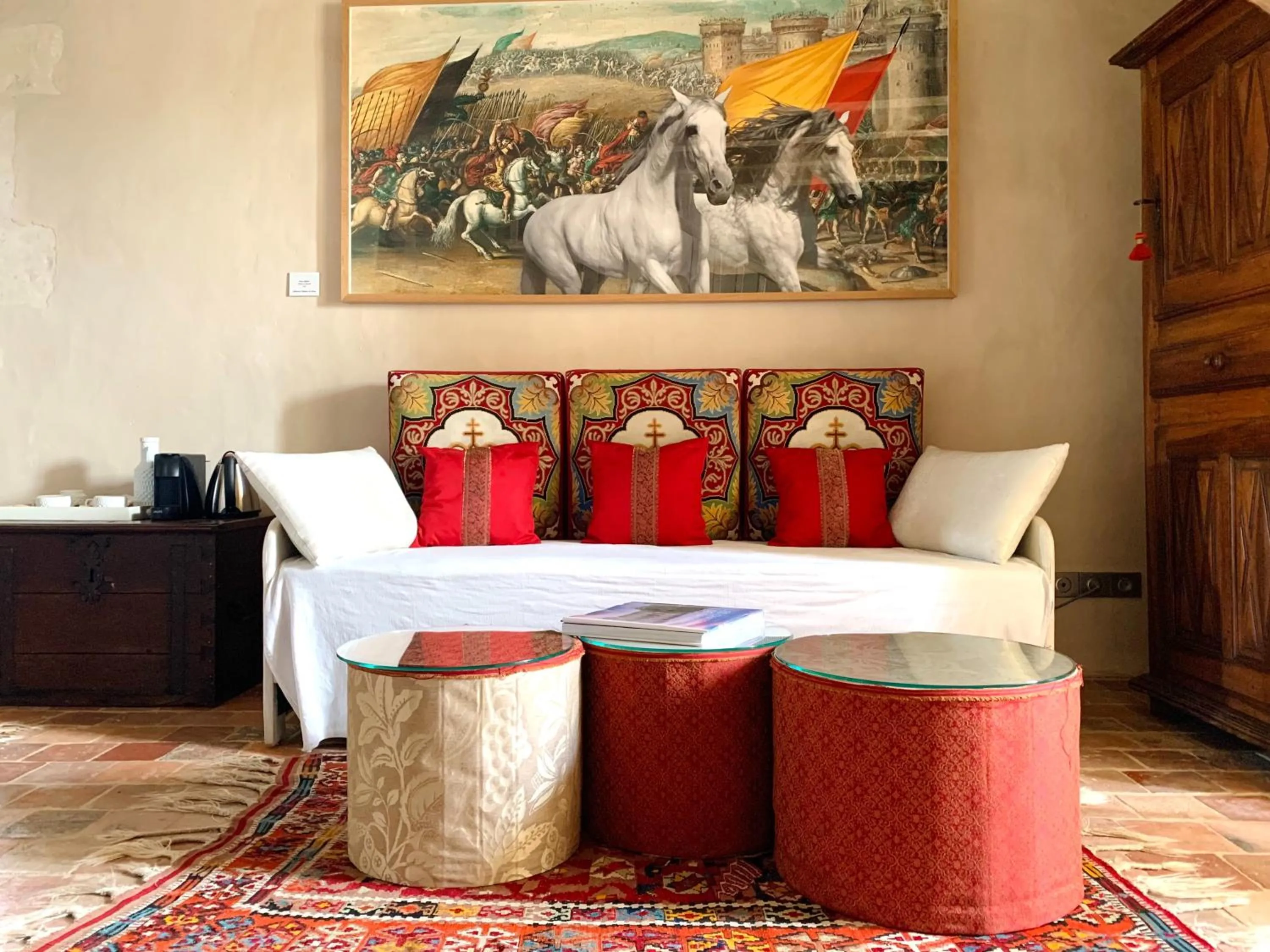 Living room in Hôtel du Château du Rivau