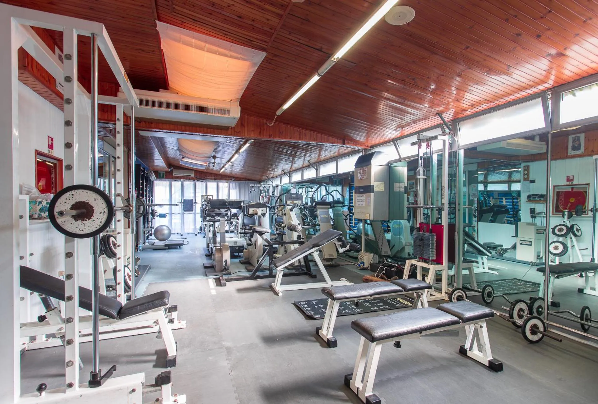 Fitness centre/facilities in Hotel Flora