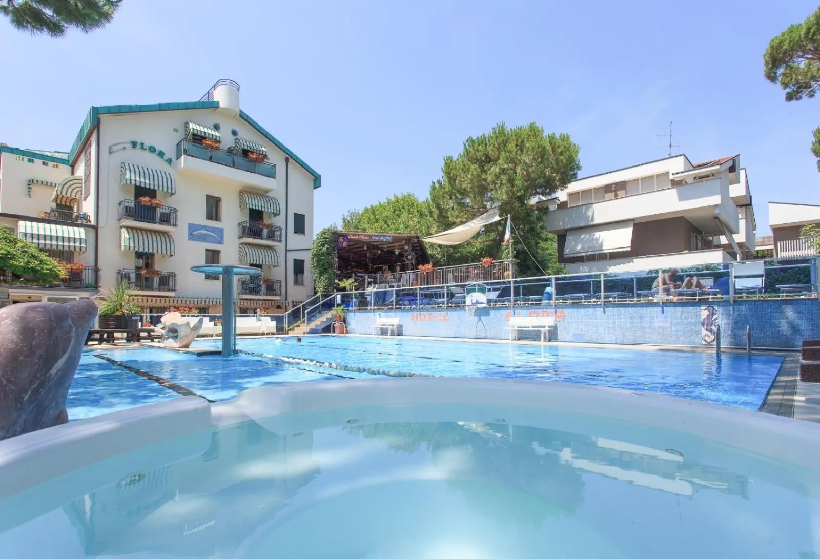 Property building in Hotel Flora