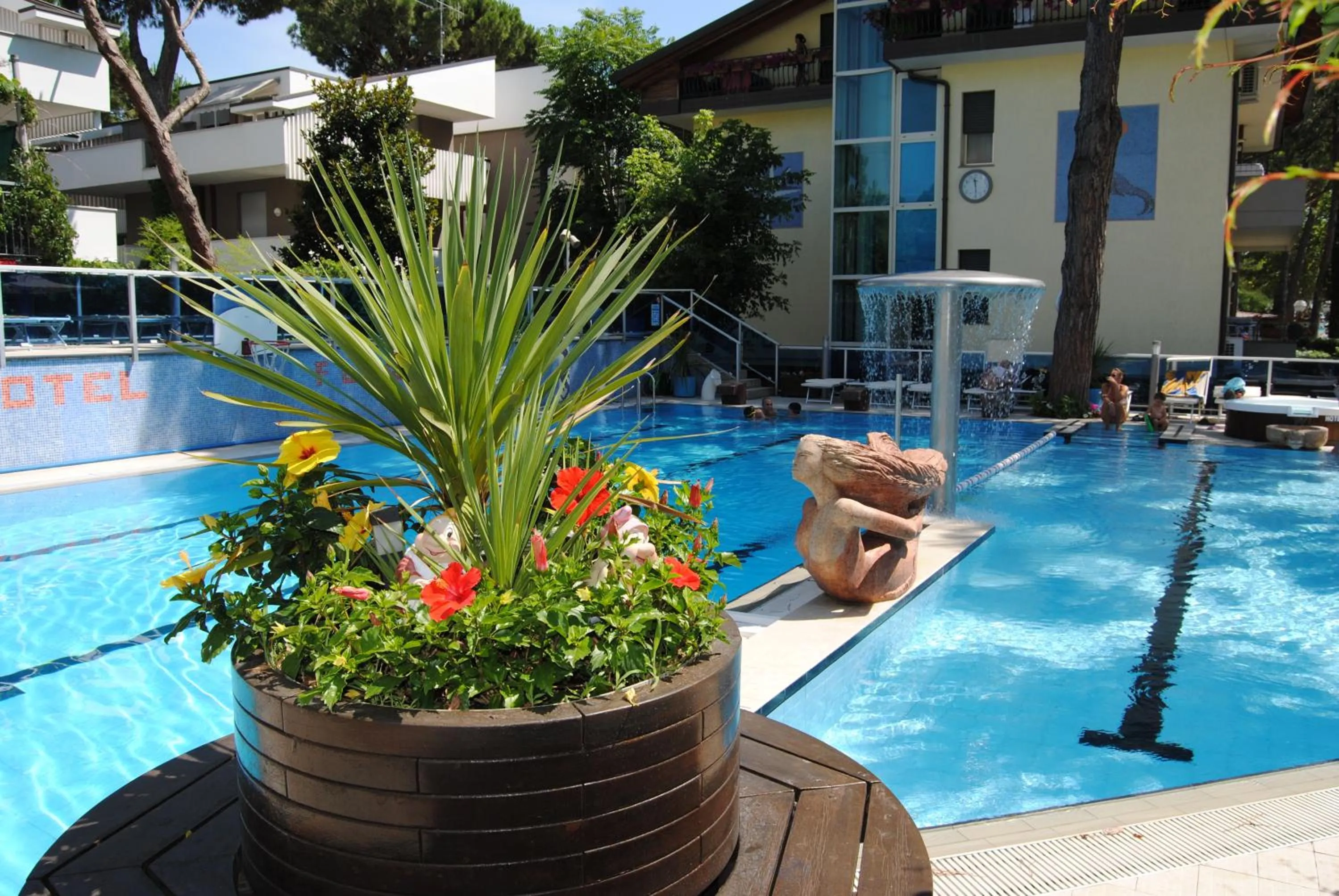 Swimming pool in Hotel Flora