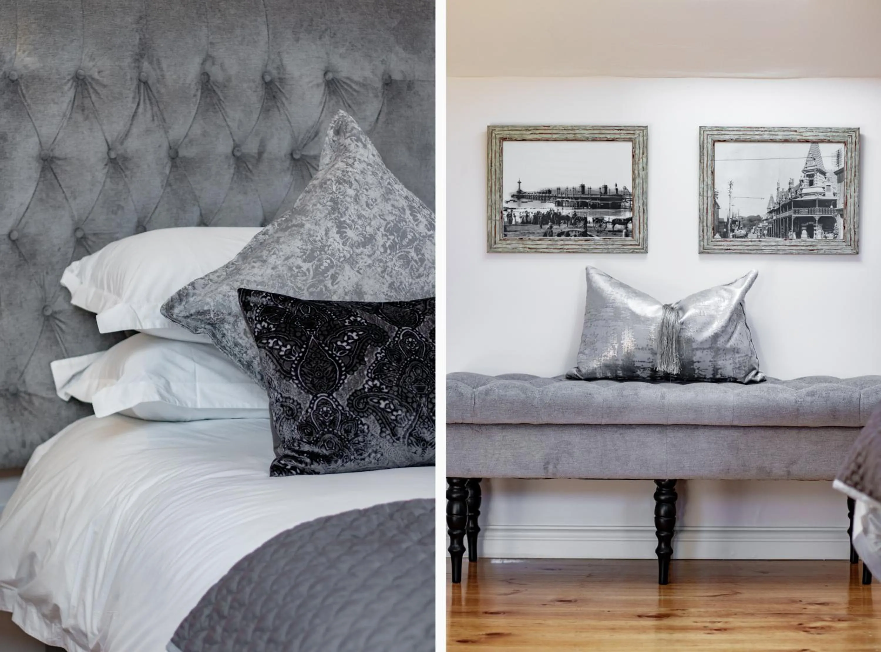 Bed in Carmichael House Boutique Hotel