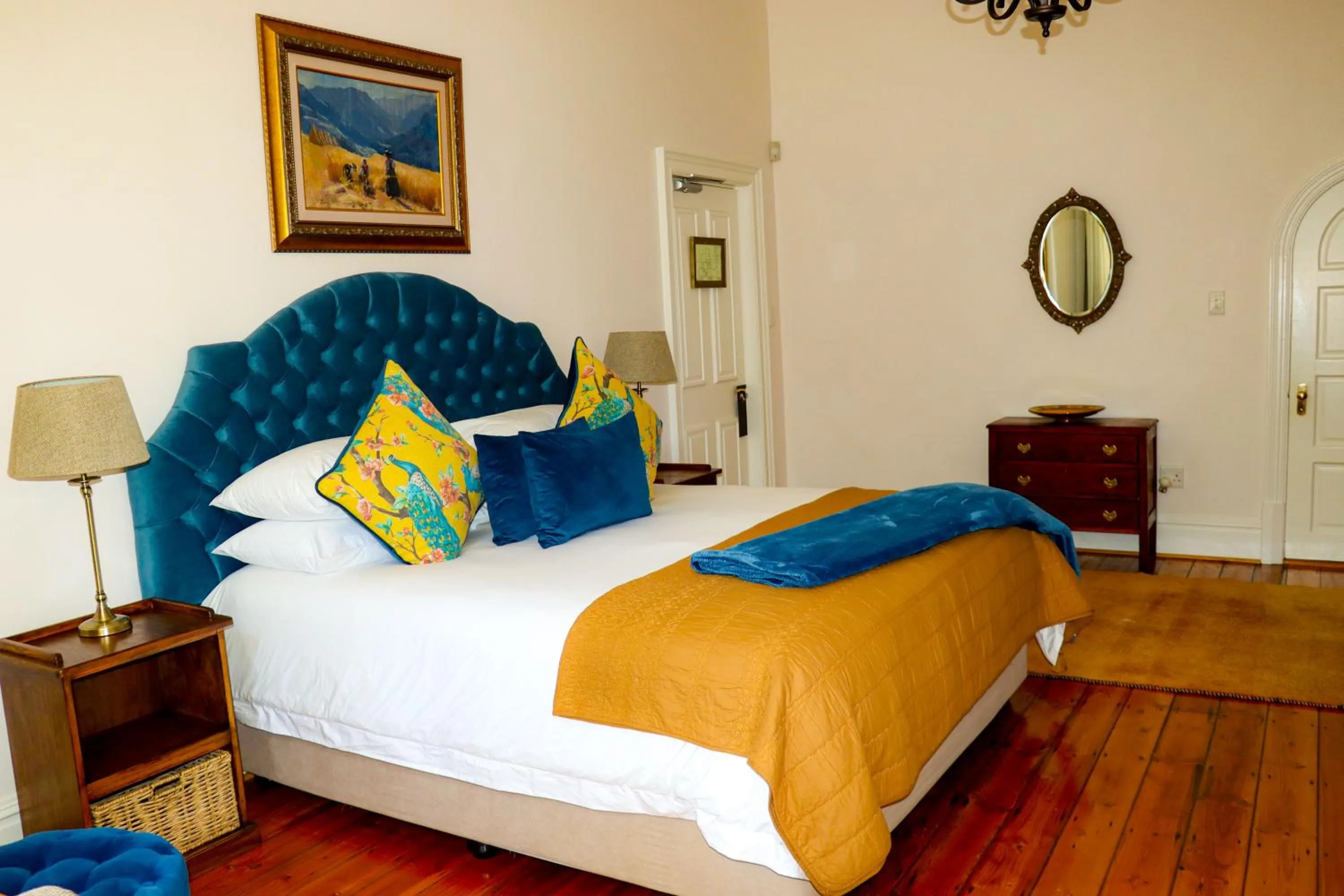 Bed in Carmichael House Boutique Hotel