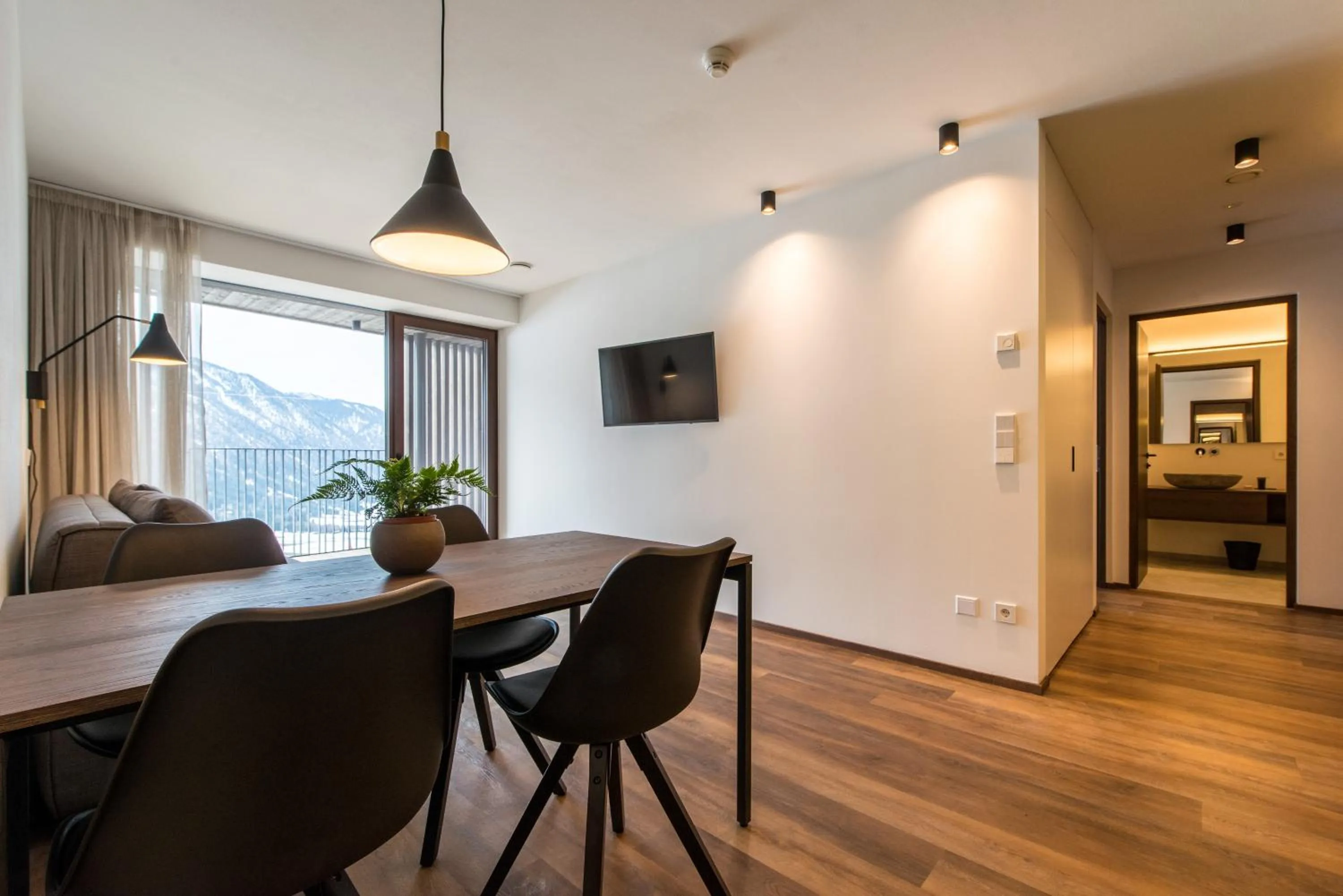 Living room in Mountain Residence Montana