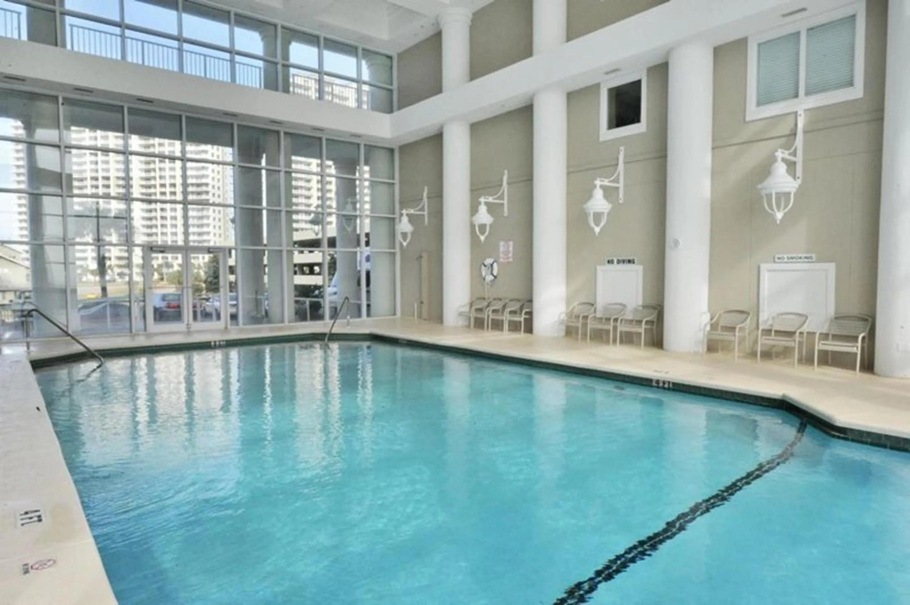 Patio in Majestic Sun Beach Resort by Panhandle Getaways