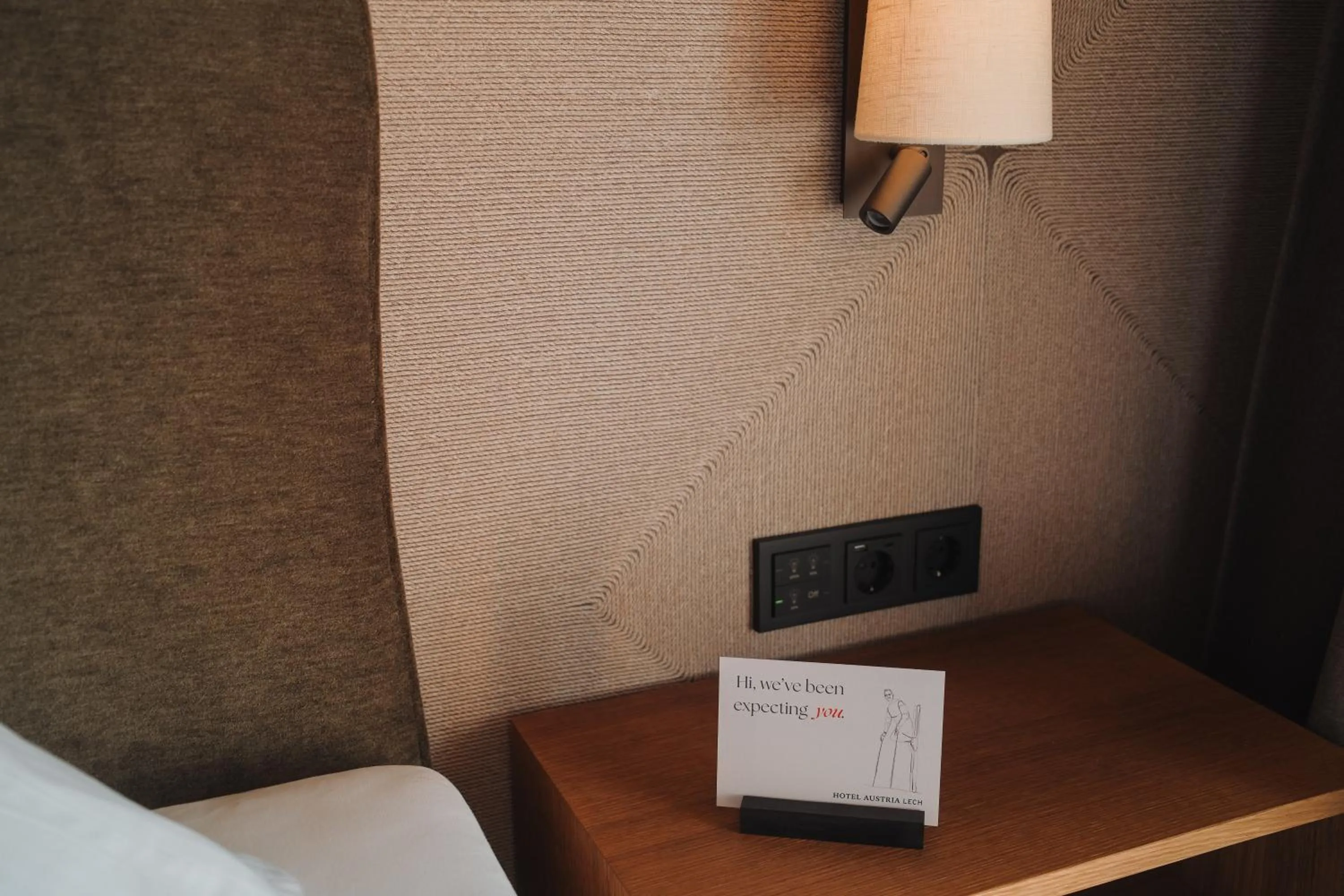 Bed in Hotel Austria