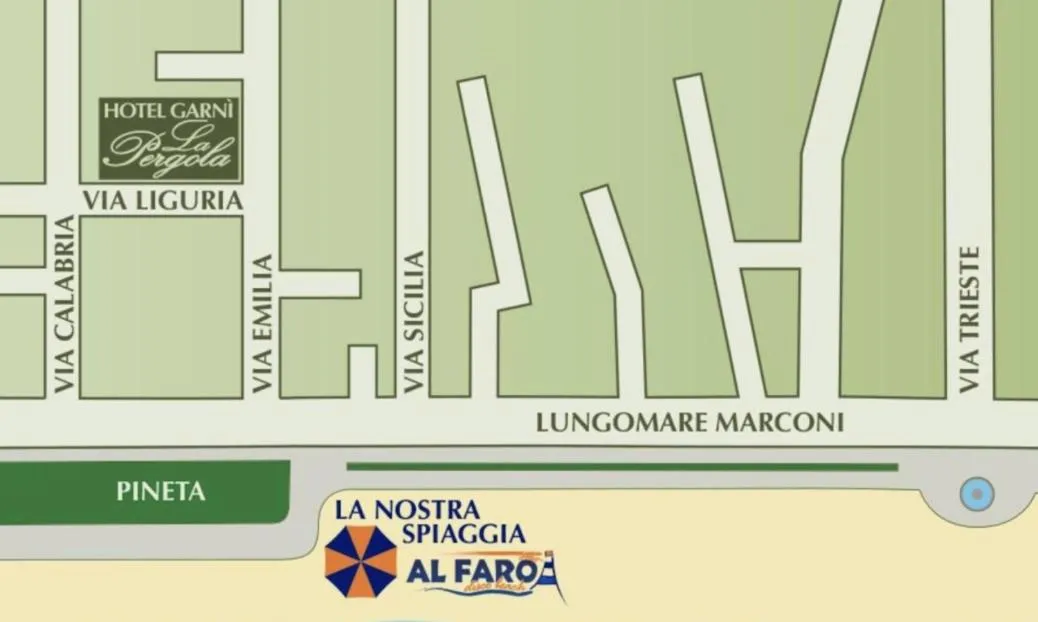 Beach in Hotel La Pergola