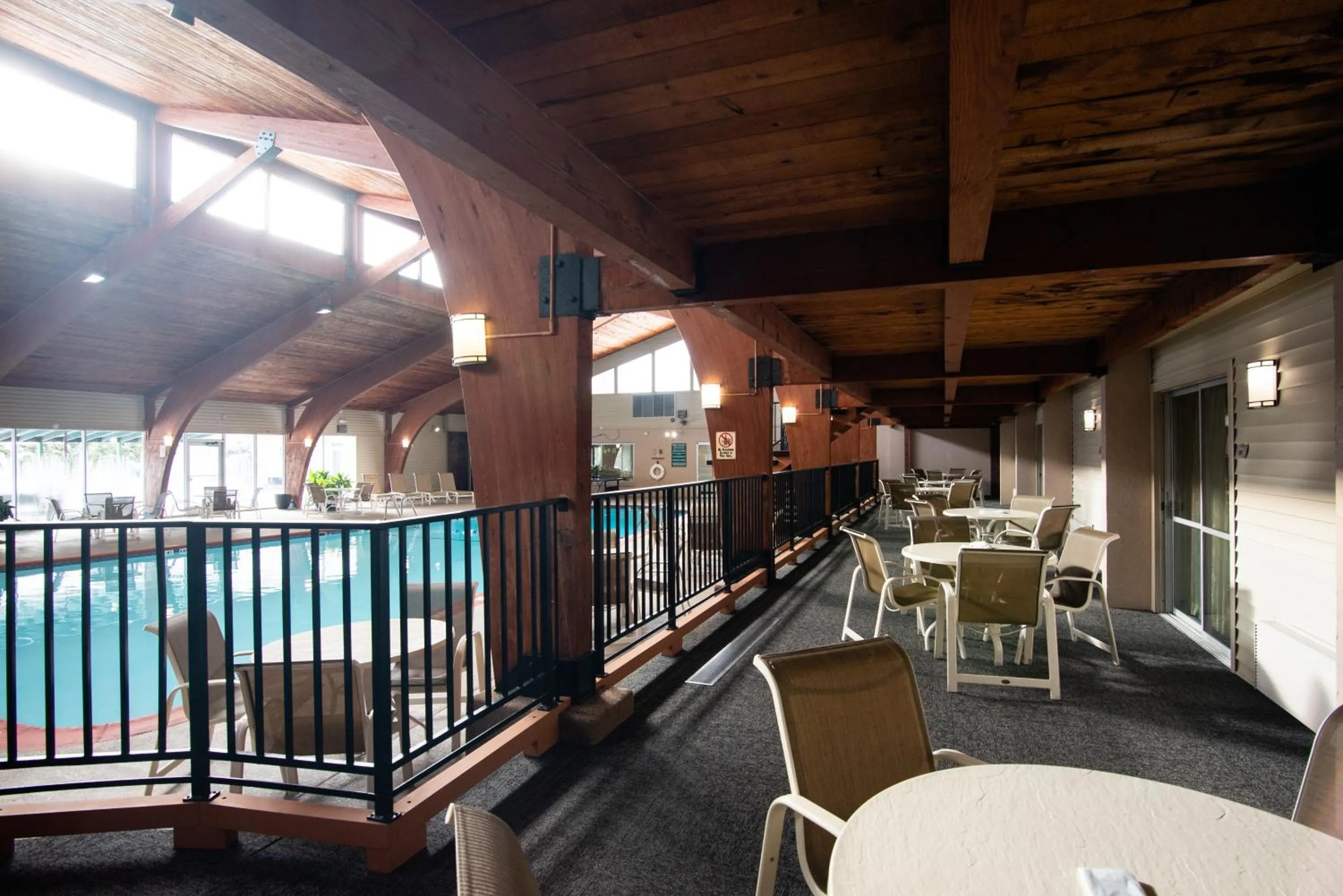 Pool view in Best Western Plus Plattsburgh