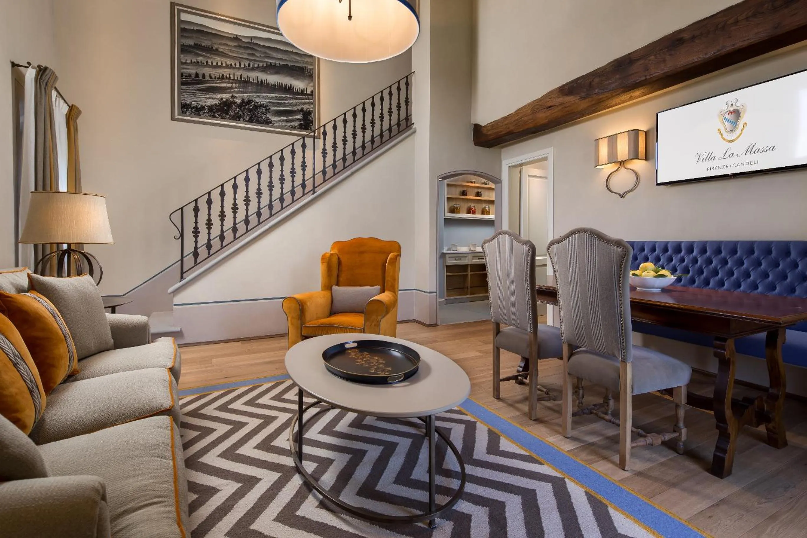 Living room in Villa La Massa