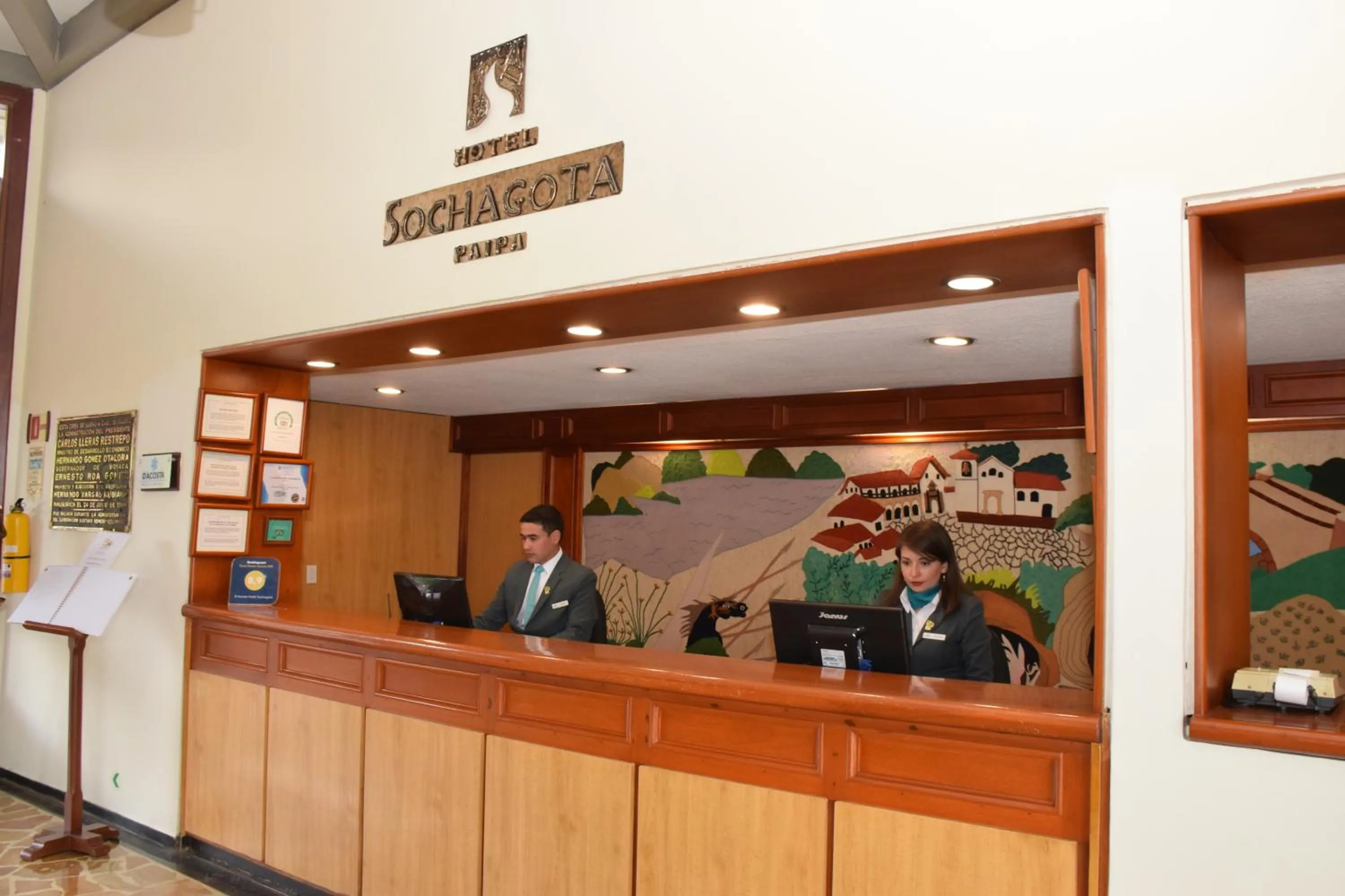 Lobby or reception in D'Acosta Hotel Sochagota
