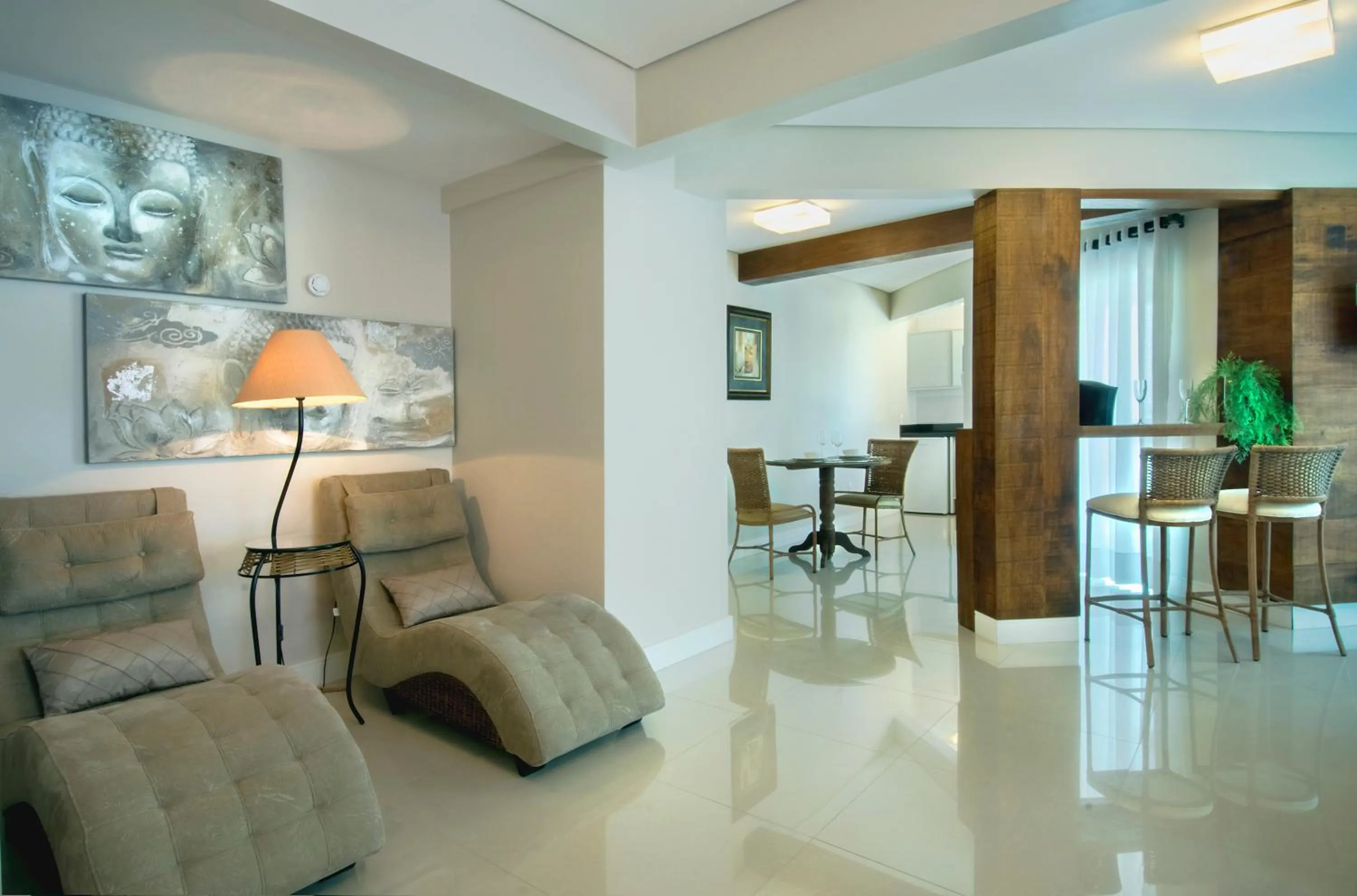 Living room in Pousada Bora Bora