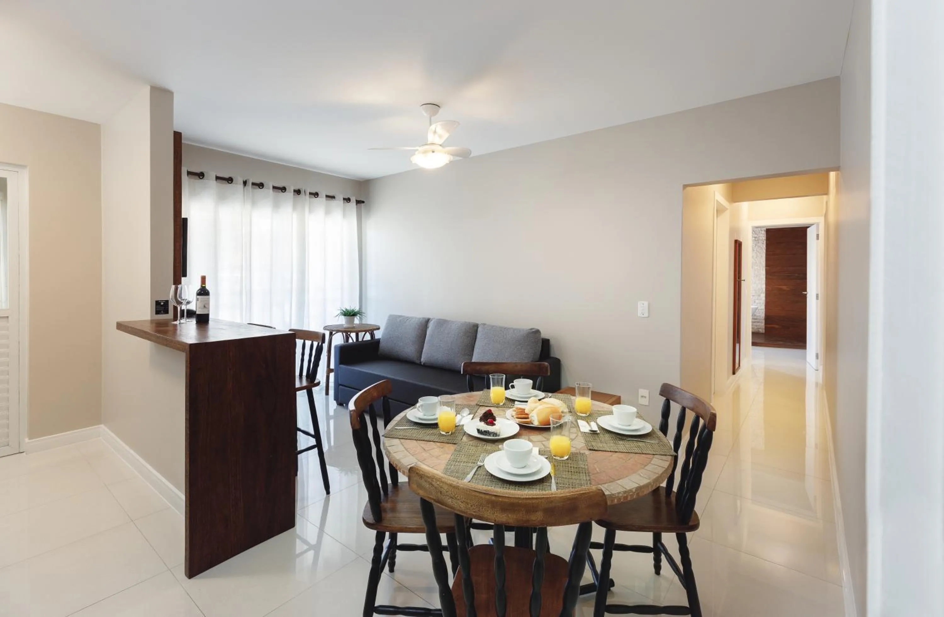 Kitchen or kitchenette in Pousada Bora Bora
