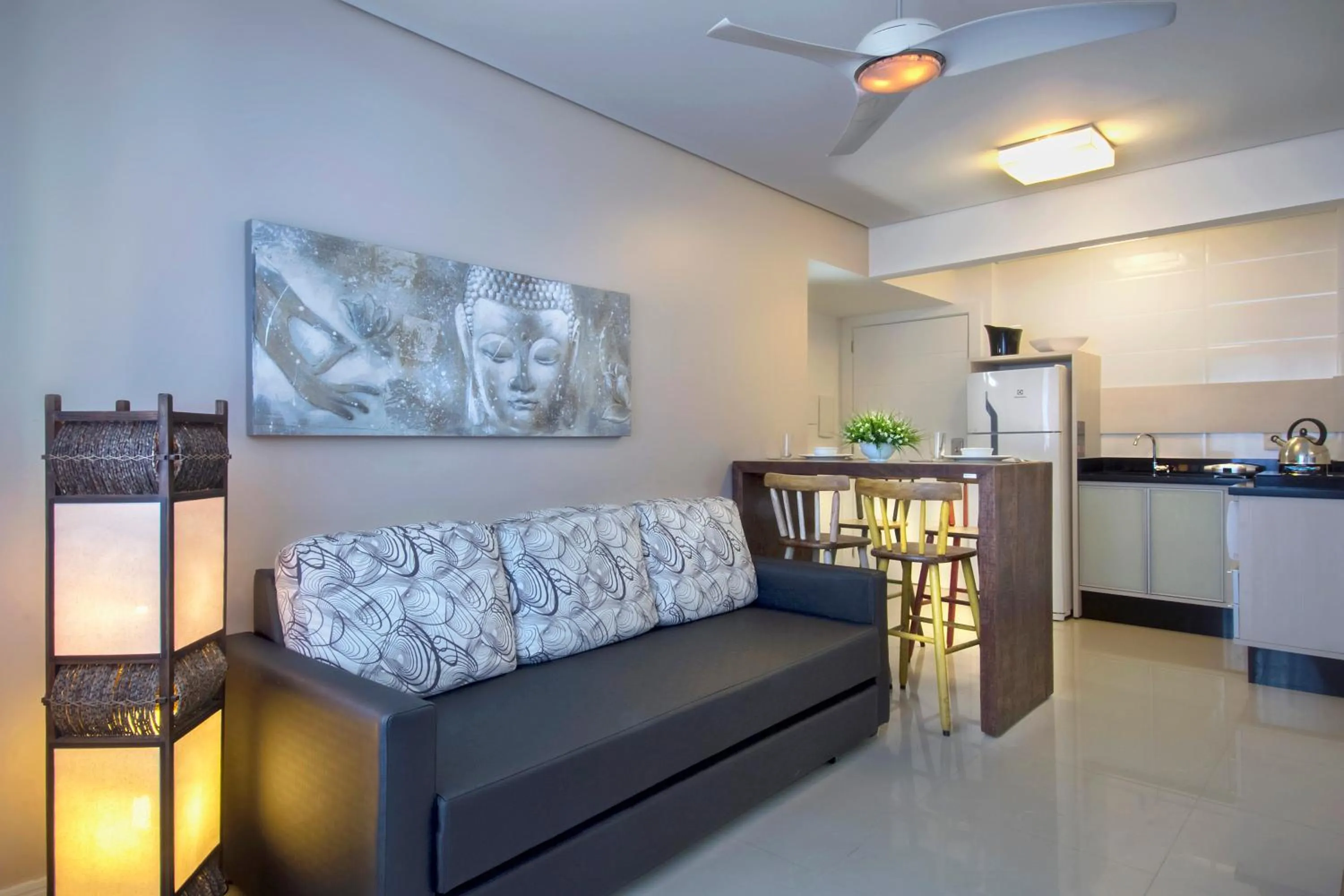 Kitchen or kitchenette in Pousada Bora Bora