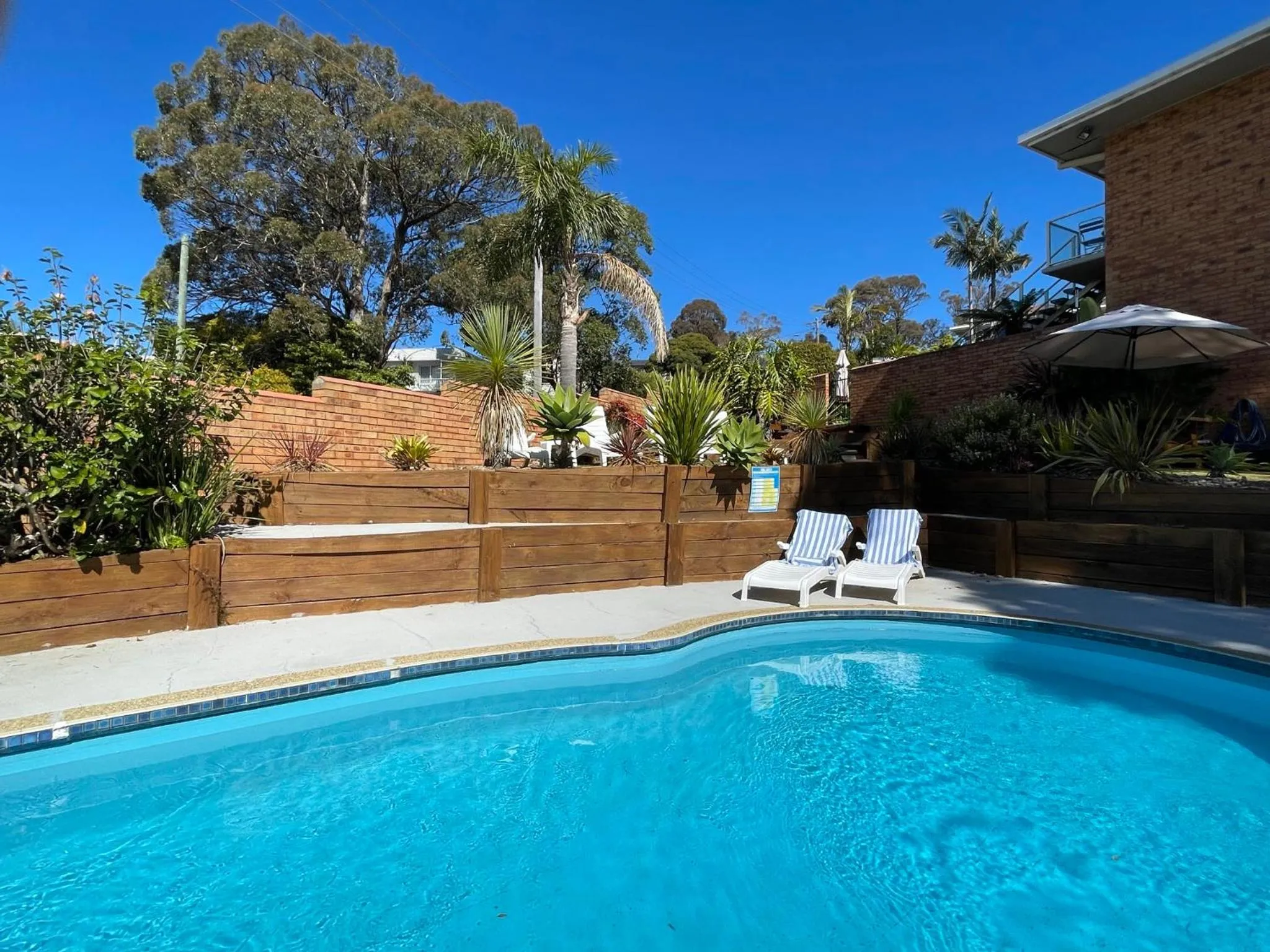 Garden in Ocean View Motor Inn Merimbula