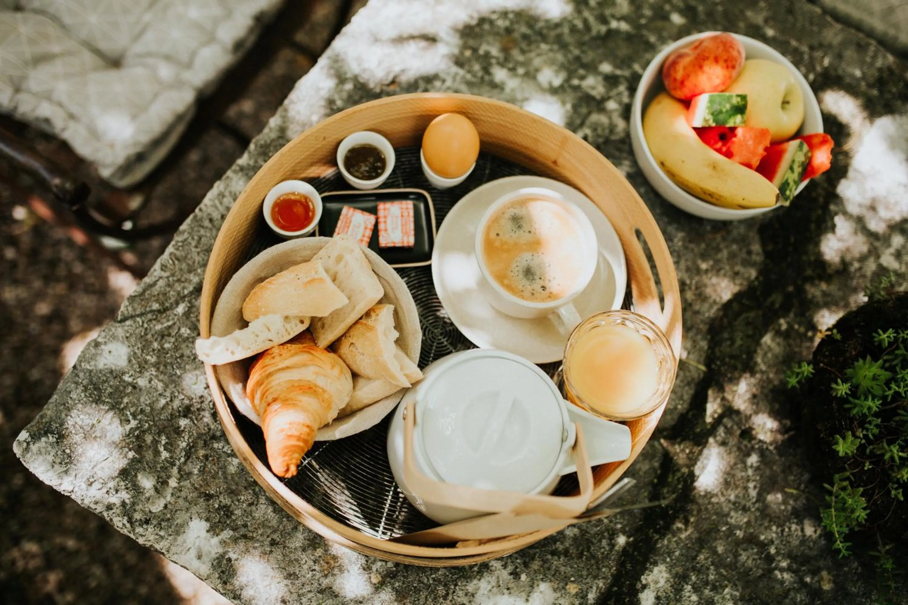 Breakfast in Le Moulin Camoula