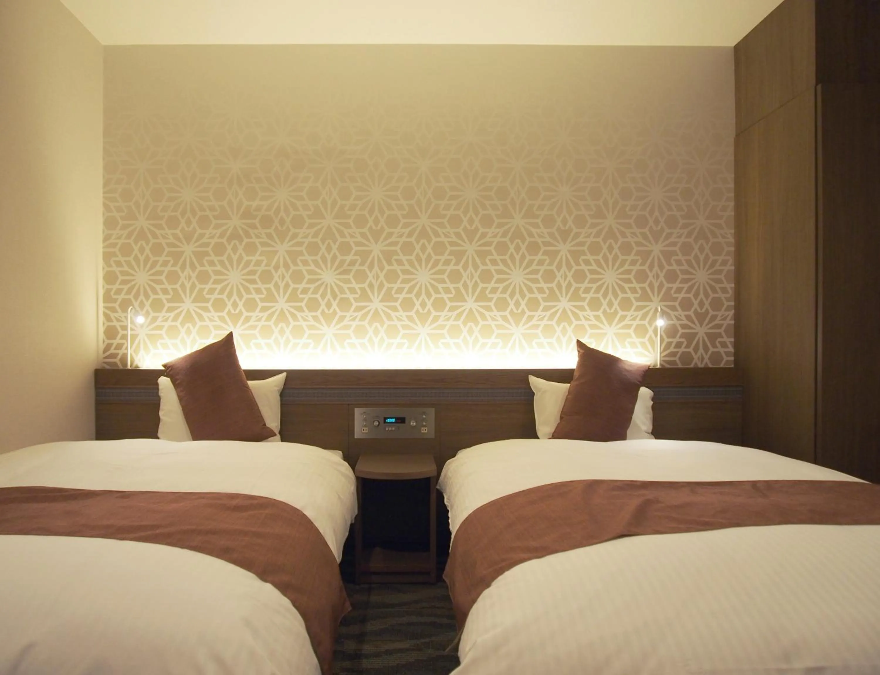 Bed in Hotel Fukuoka Garden Palace