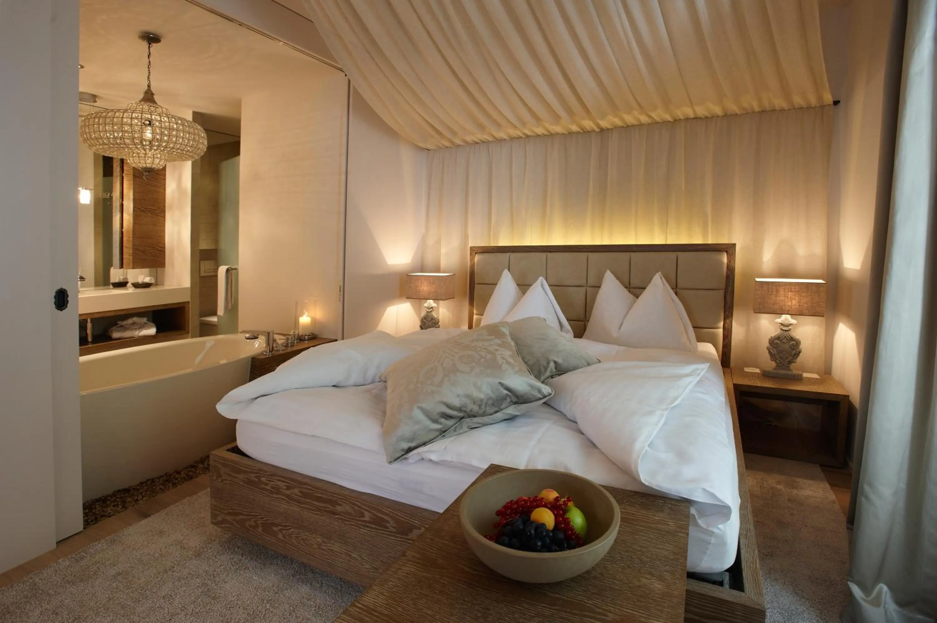 Bed in Bad Bubendorf Design & Lifestyle Hotel