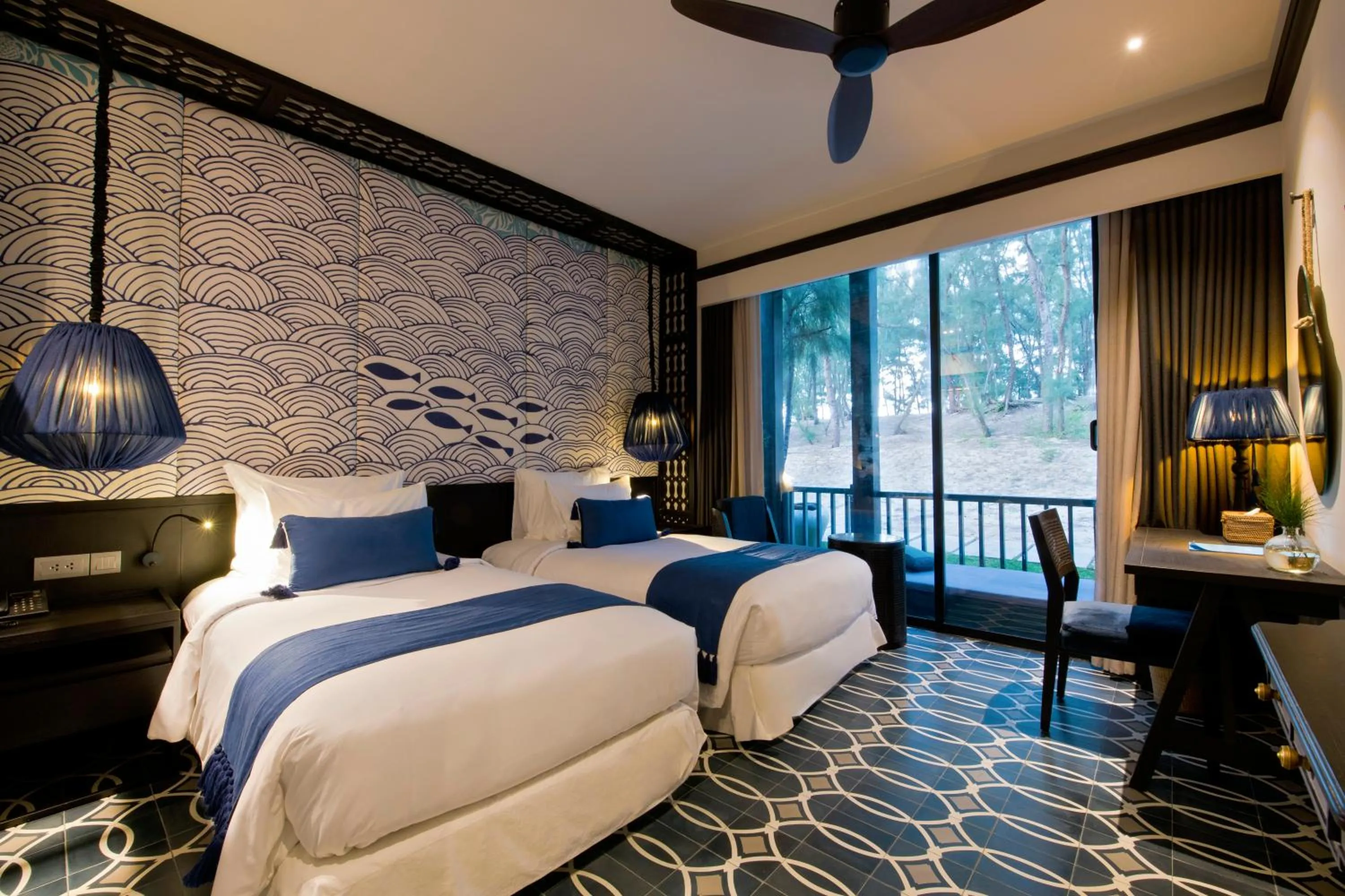 Bed in Sol An Bang Beach Resort & Spa