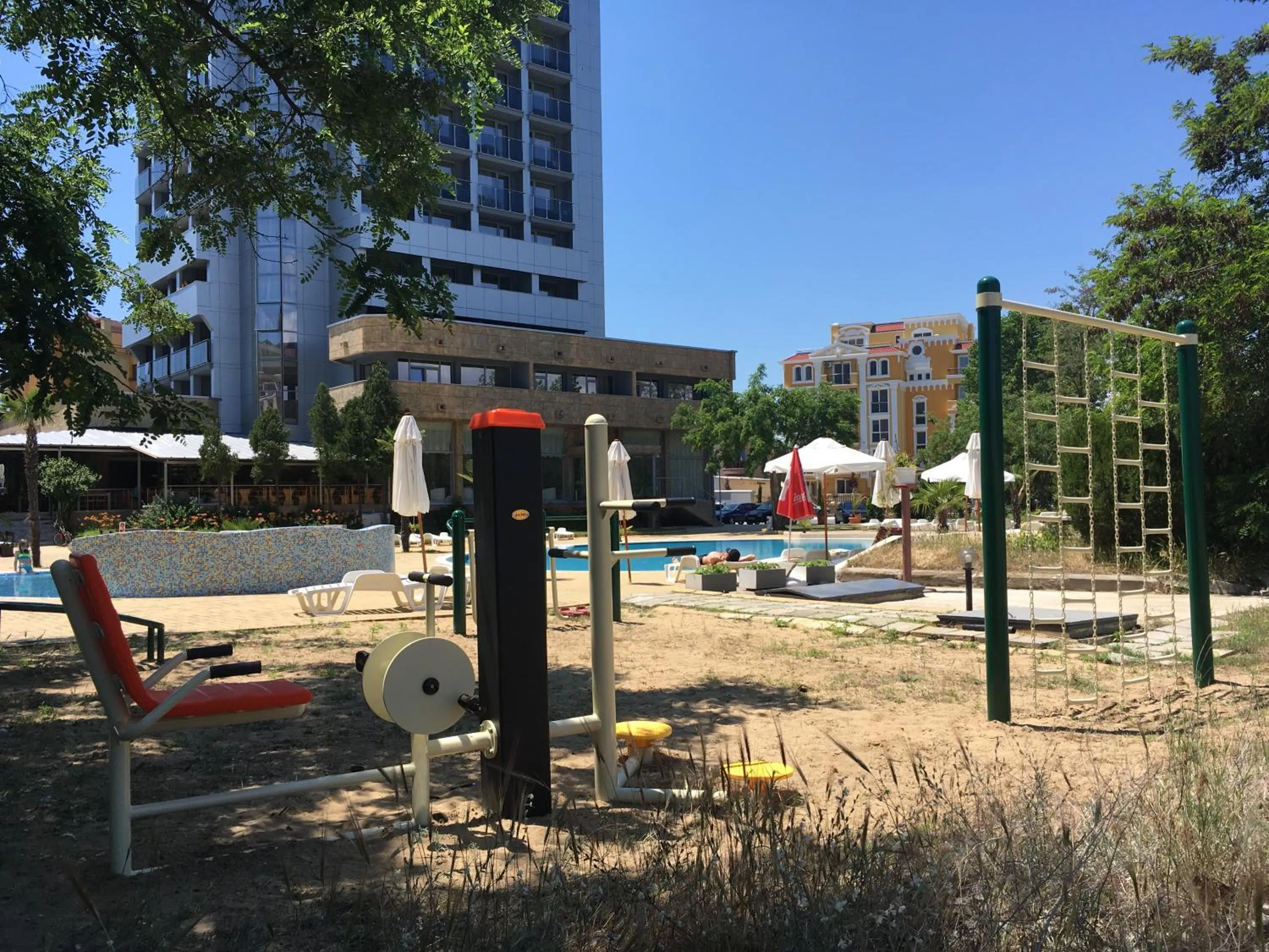 Pool view in Kamenec Hotel