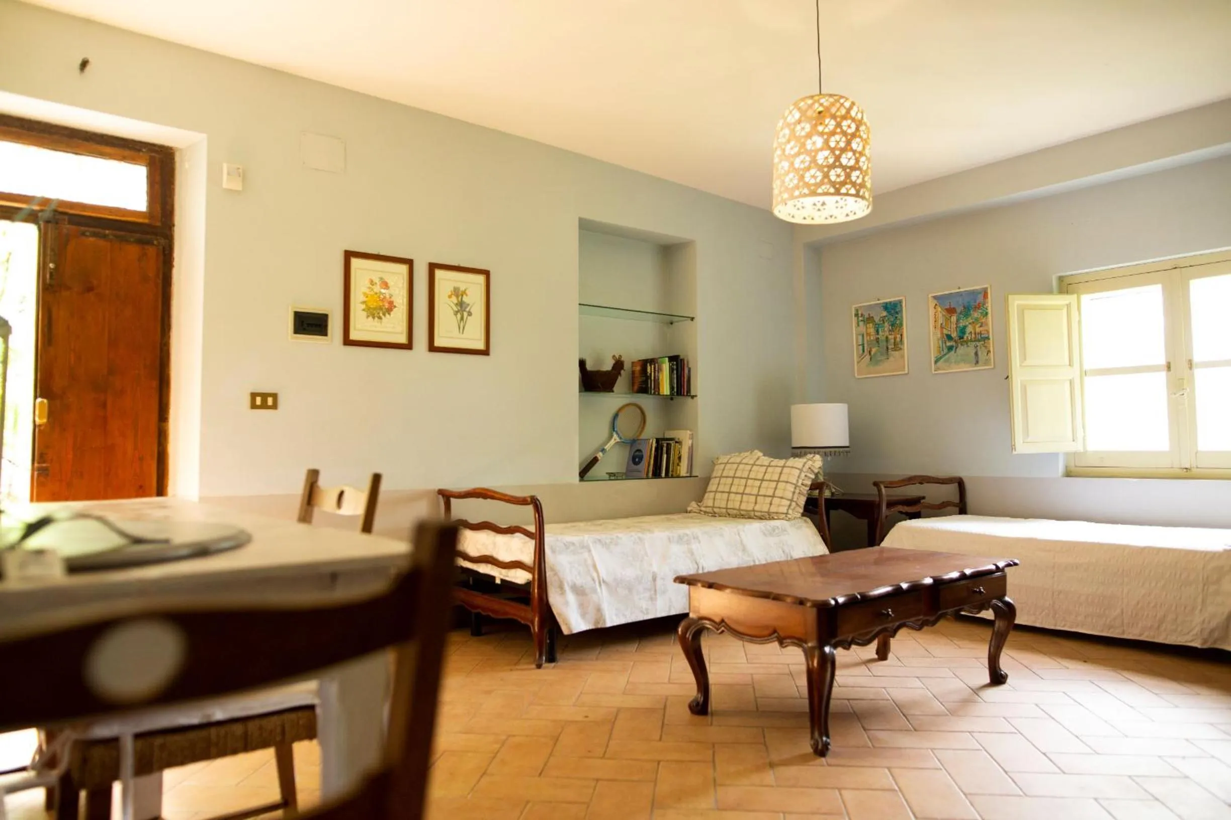 Living room, Bed in Villa Pardi