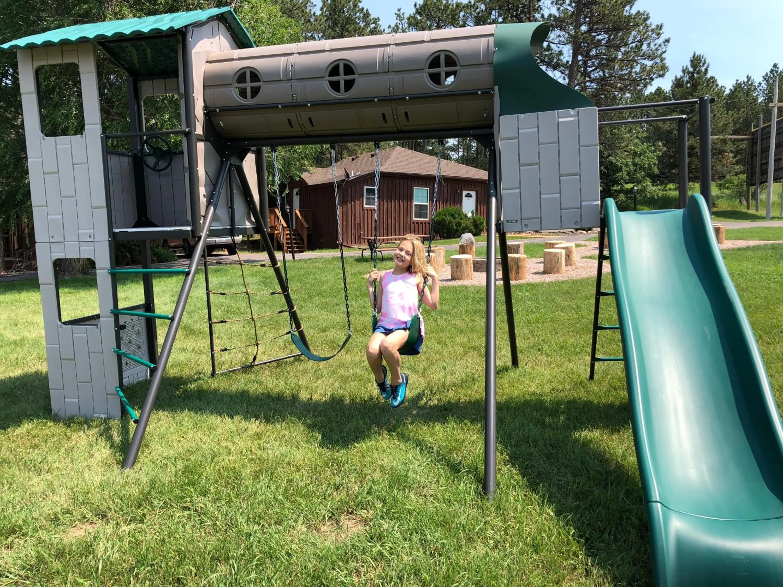 Children play ground in Rockerville Lodge & Cabins