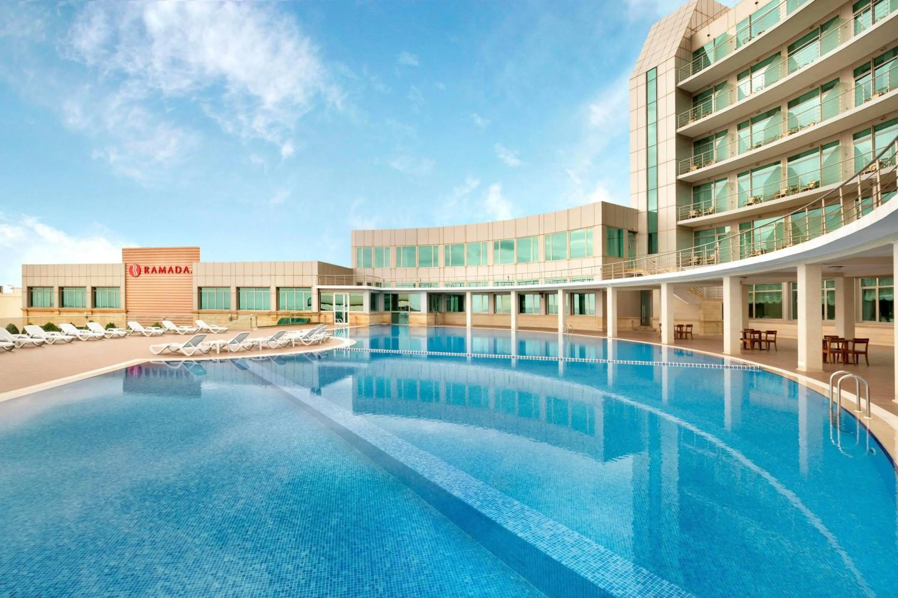 Pool view in Ramada by Wyndham Baku