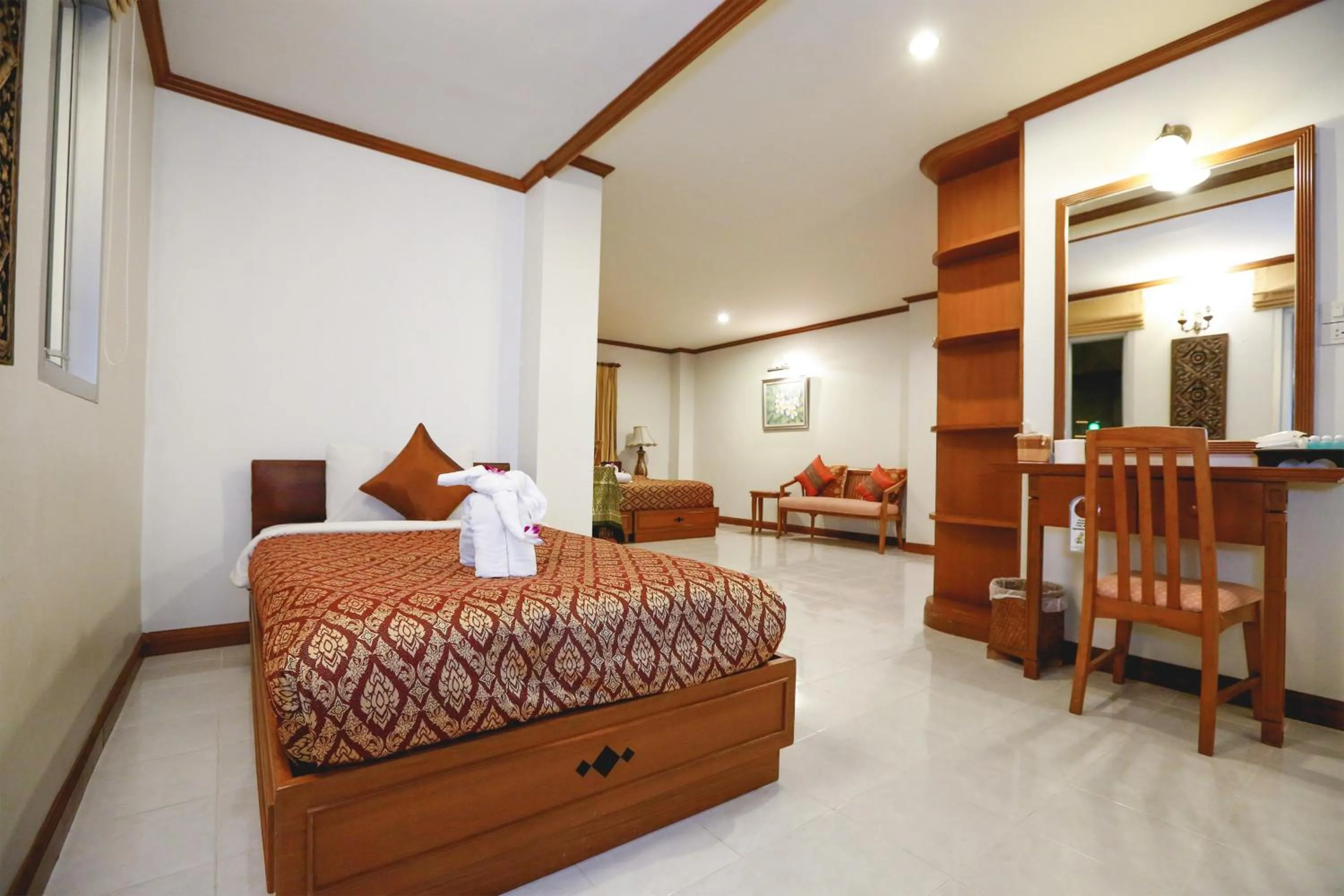 Bed in Hua Hin White Villa Hotel - SHA Certified