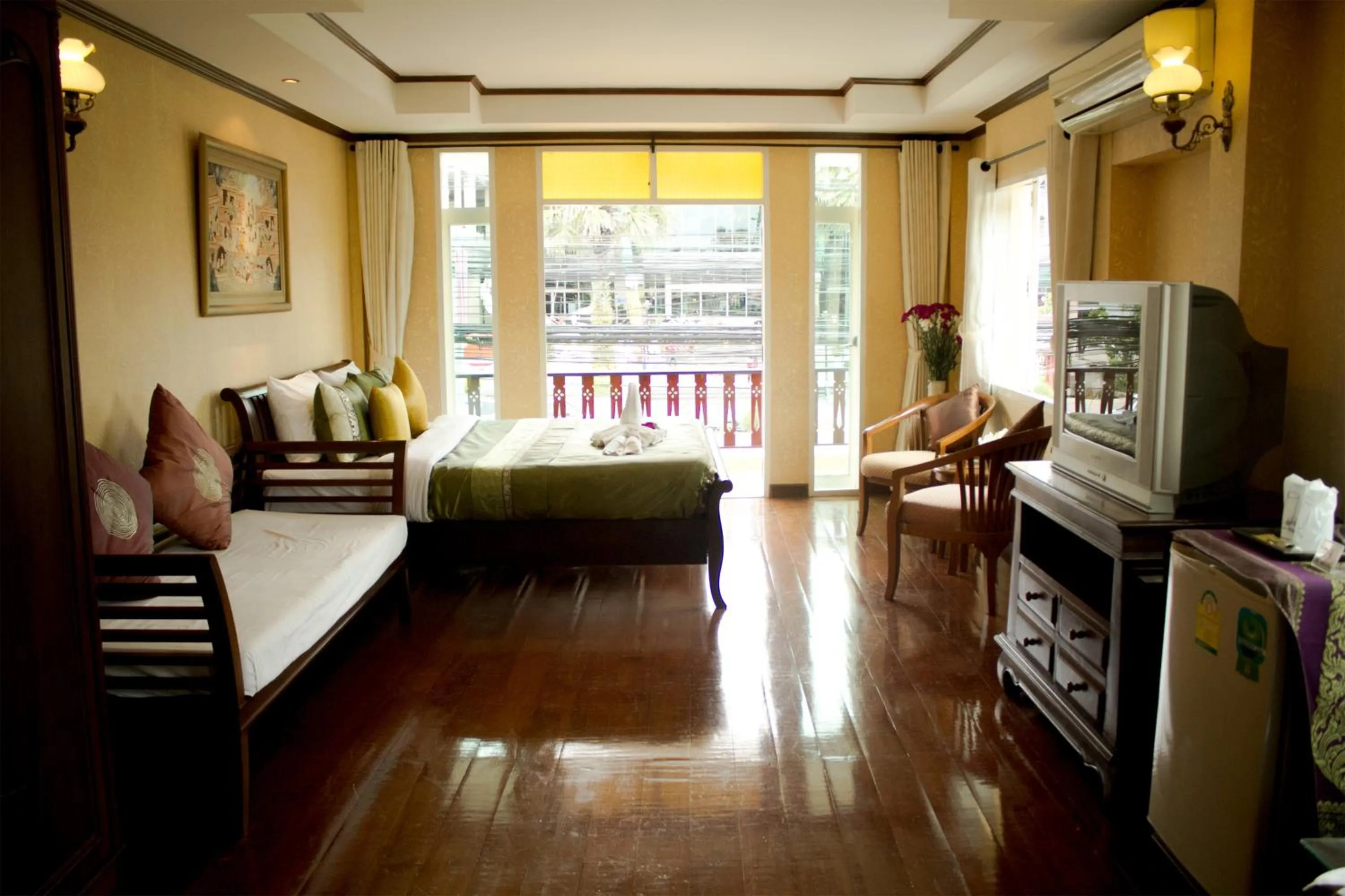 Bed in Hua Hin White Villa Hotel - SHA Certified