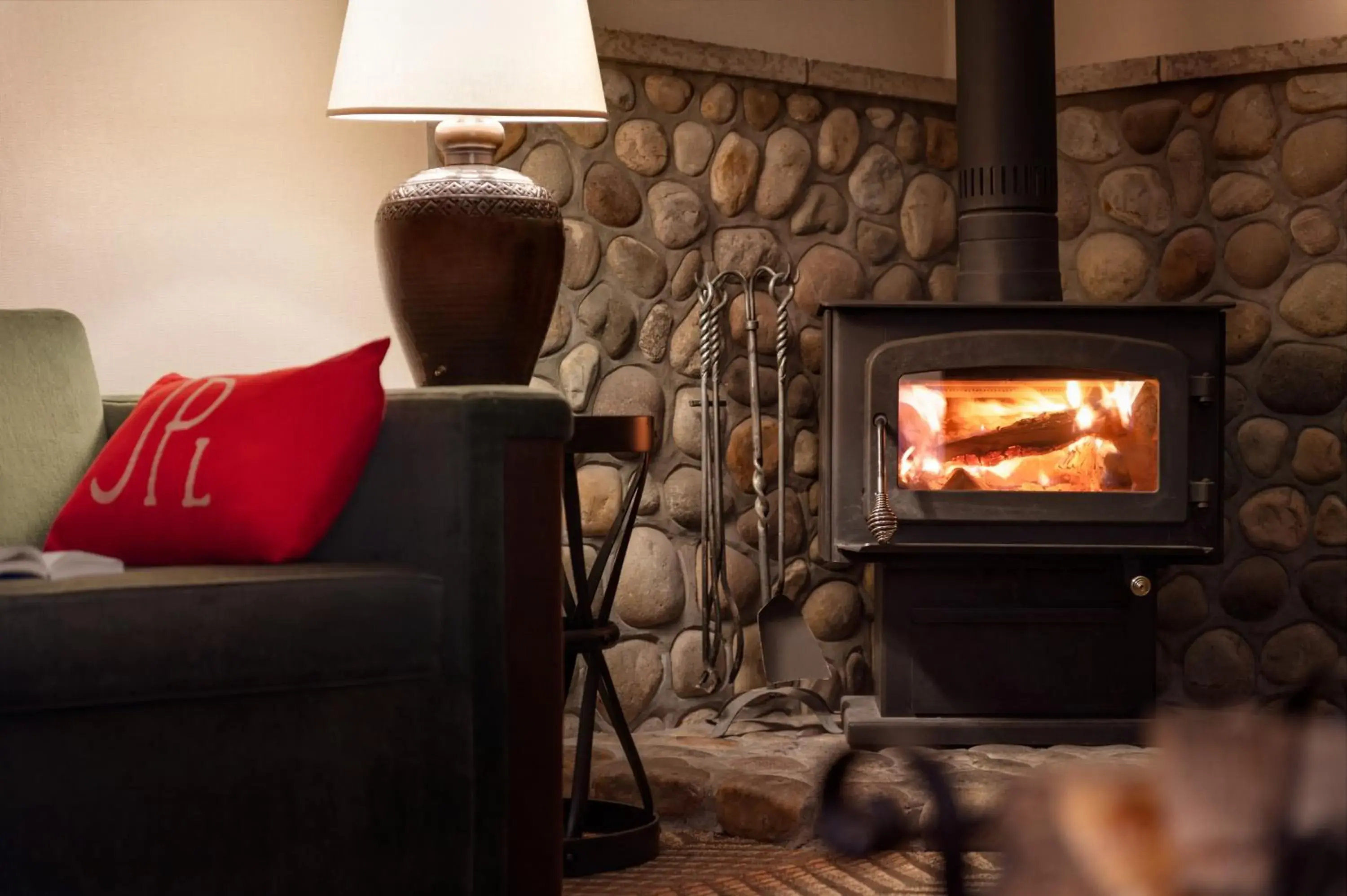 Junior King Suite with Fireplace in Fairmont Jasper Park Lodge Junior King Suite with Fireplace in Fairmont Jasper Park Lodge