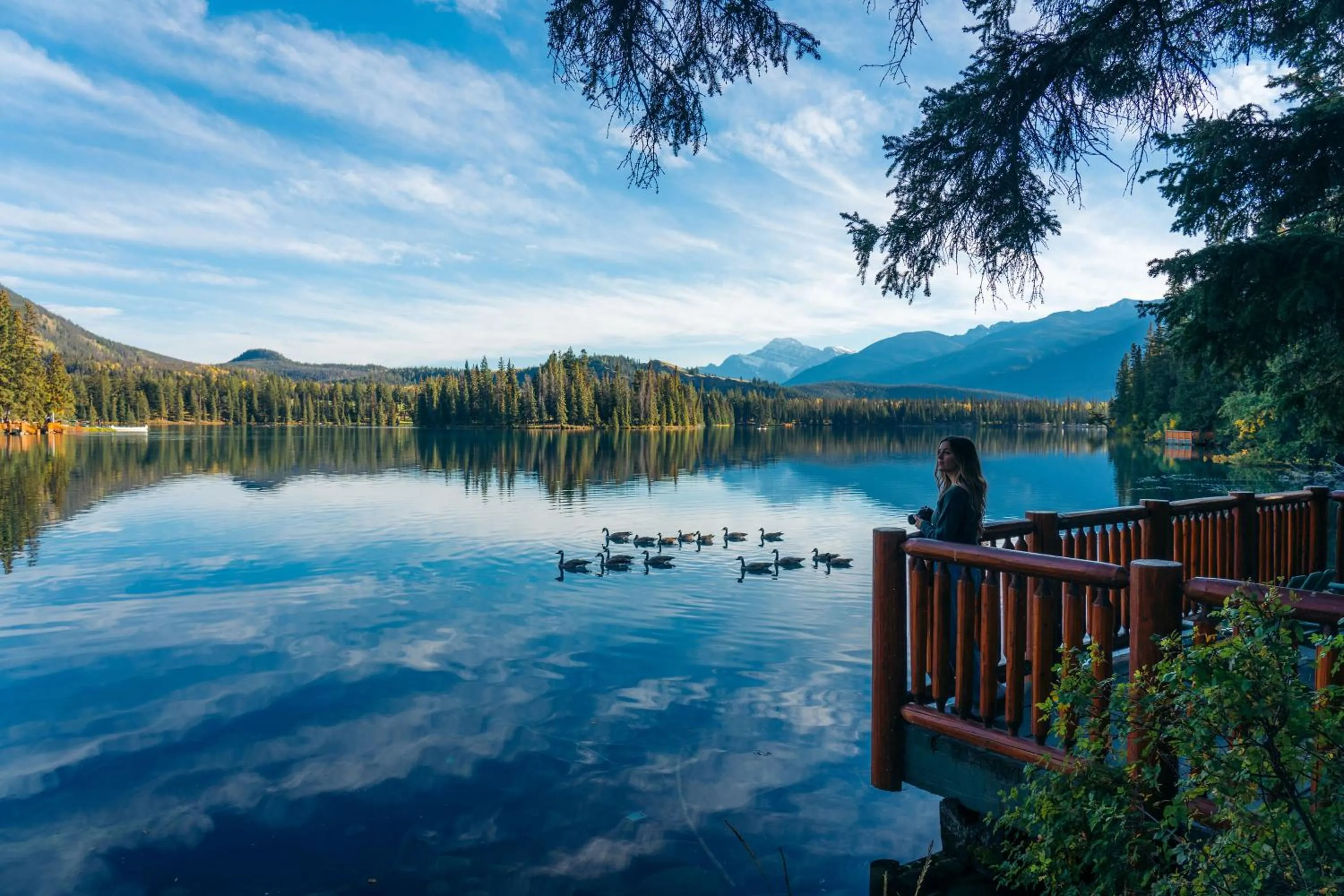 Natural landscape in Fairmont Jasper Park Lodge