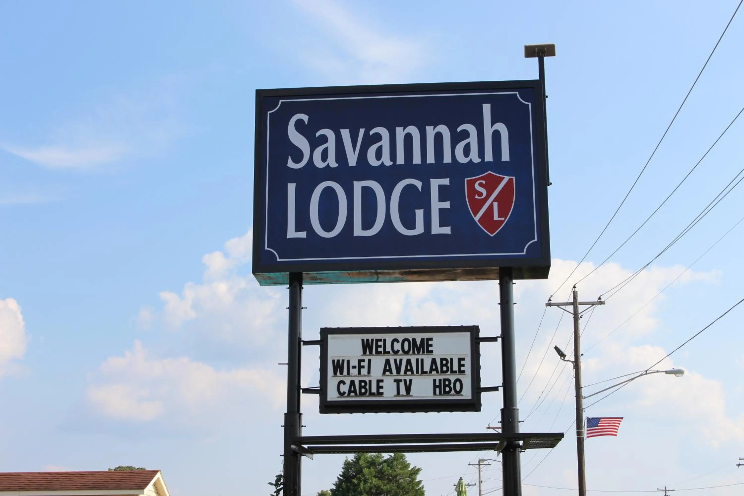 Property logo or sign in Savannah Lodge