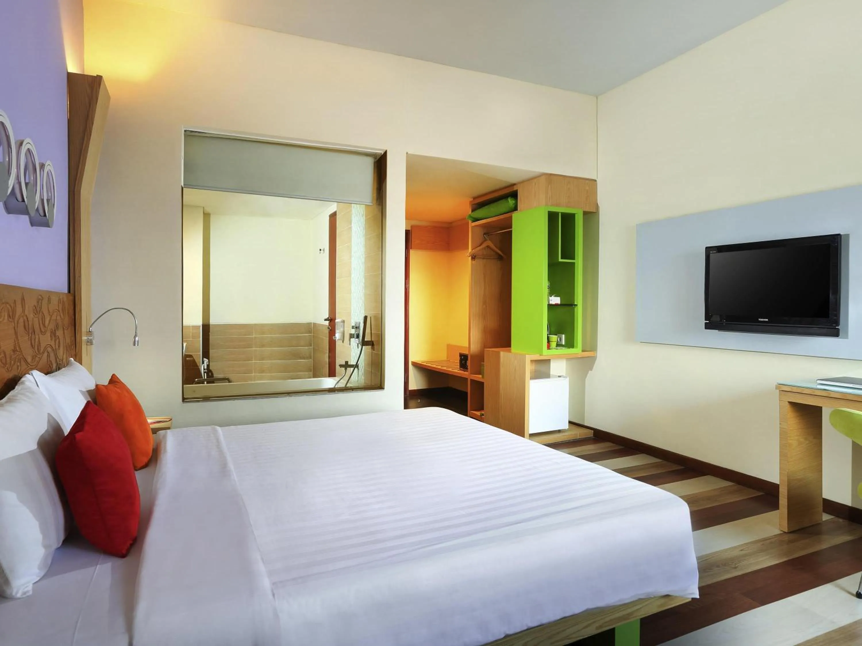 Bedroom, Bed in ibis Styles Yogyakarta