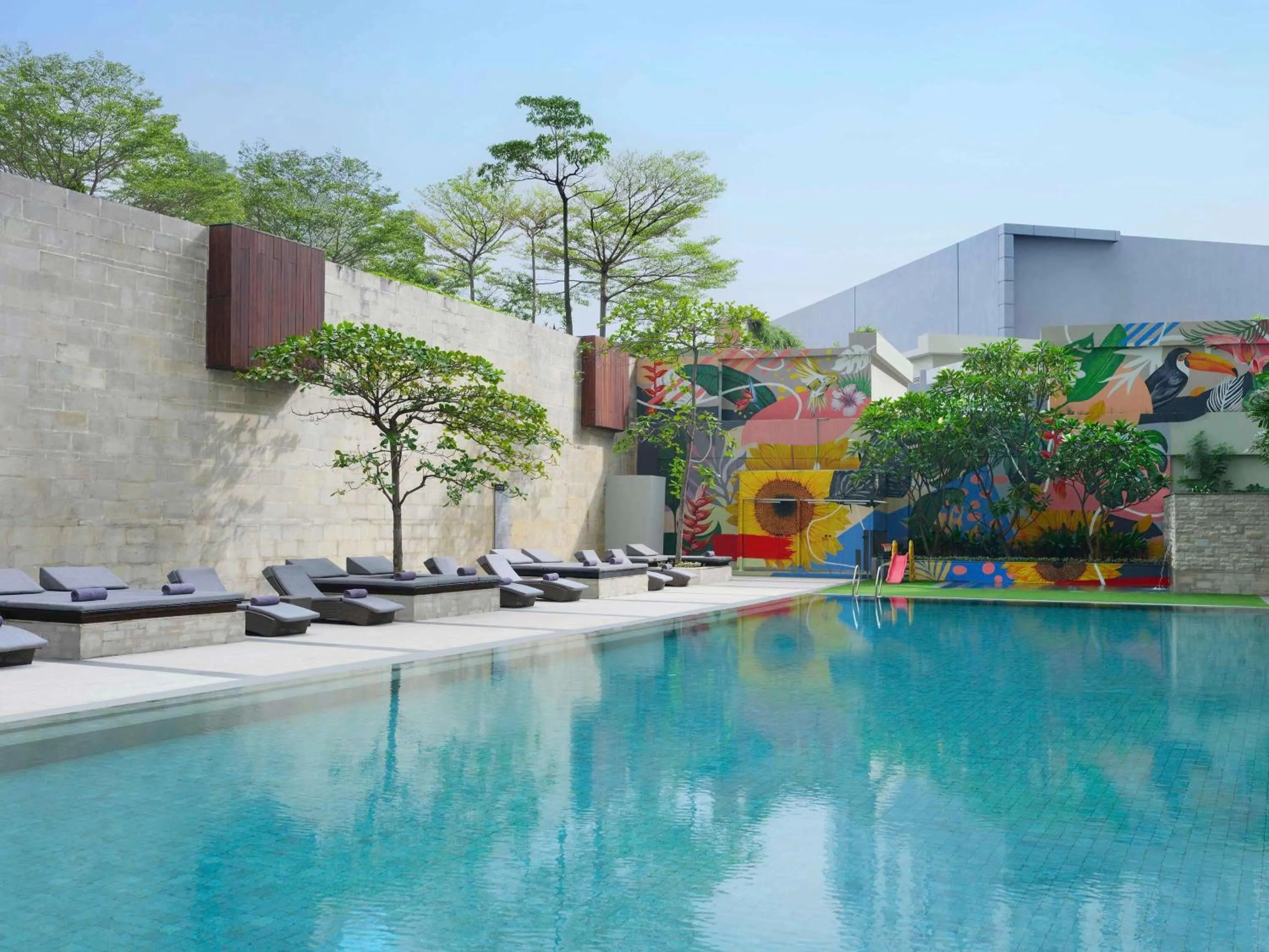 Pool view in Pullman Jakarta Central Park